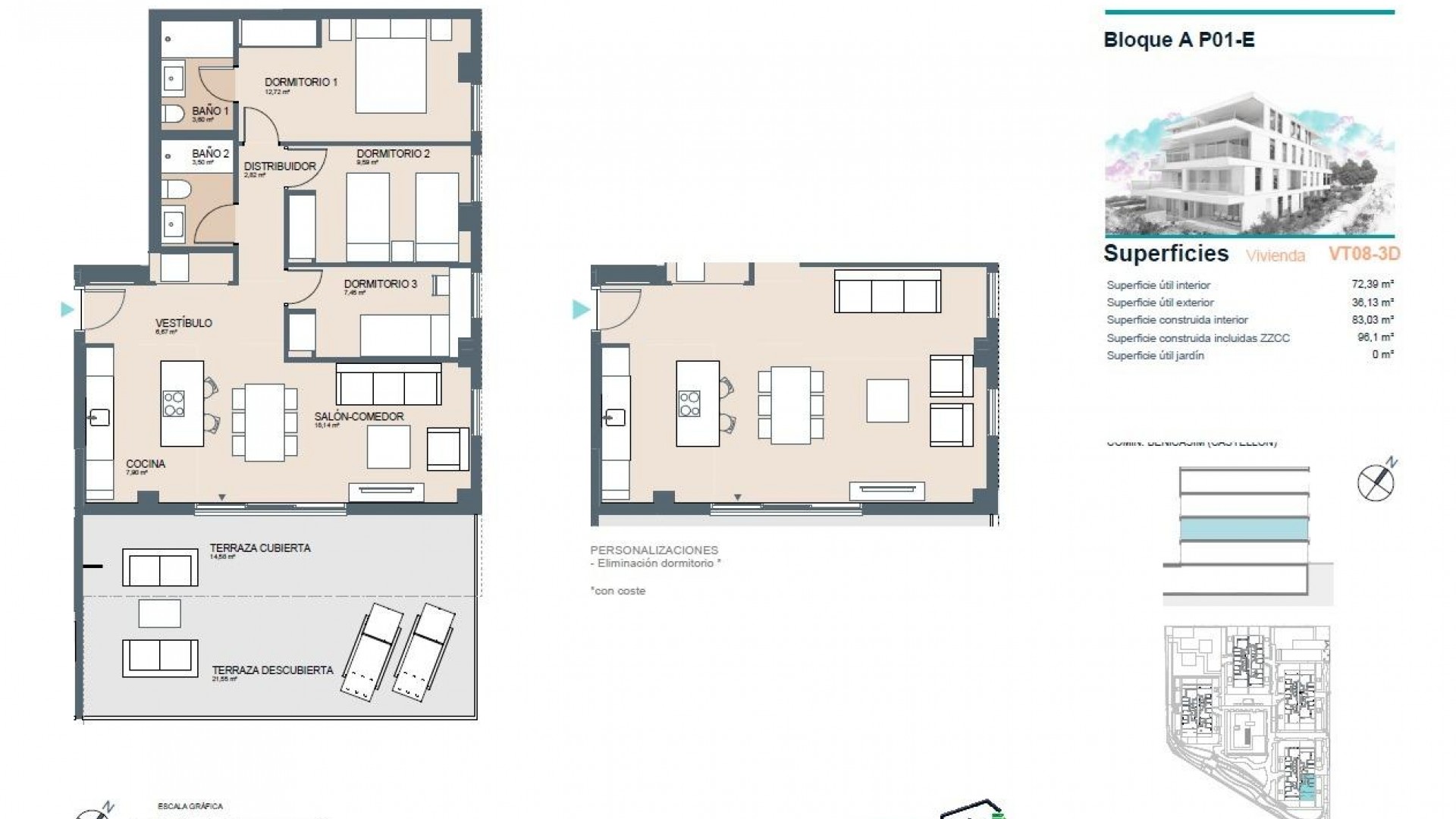 Nowa konstrukcja - Apartament mieszkanie -
Benicassim - Almadraba