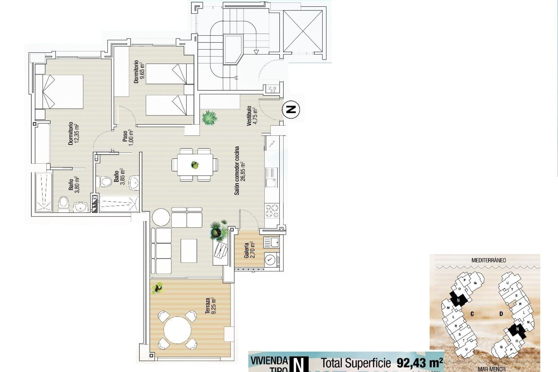 Nowa konstrukcja - Apartament / Mieszkanie -
La Manga del Mar Menor - La Manga