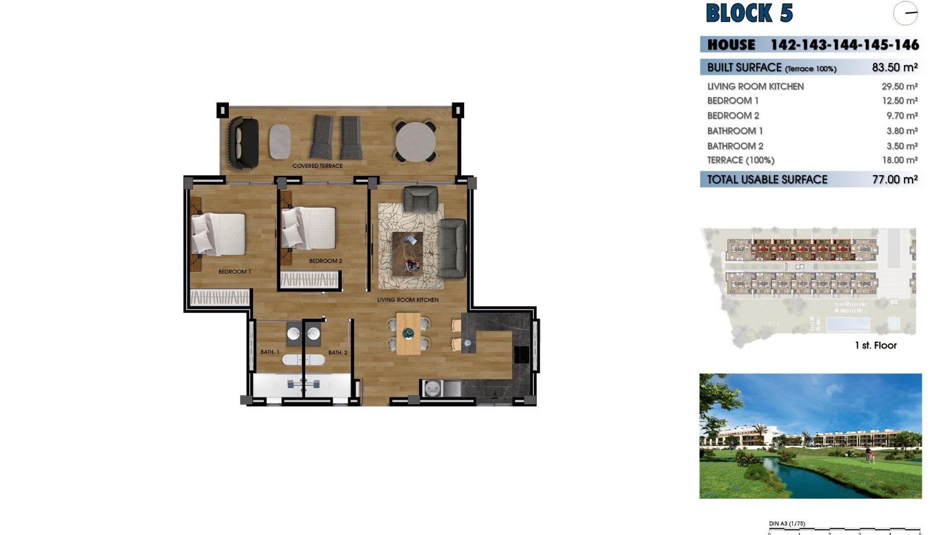 Nowa konstrukcja - Apartament mieszkanie -
Los Alcazares - La Serena Golf