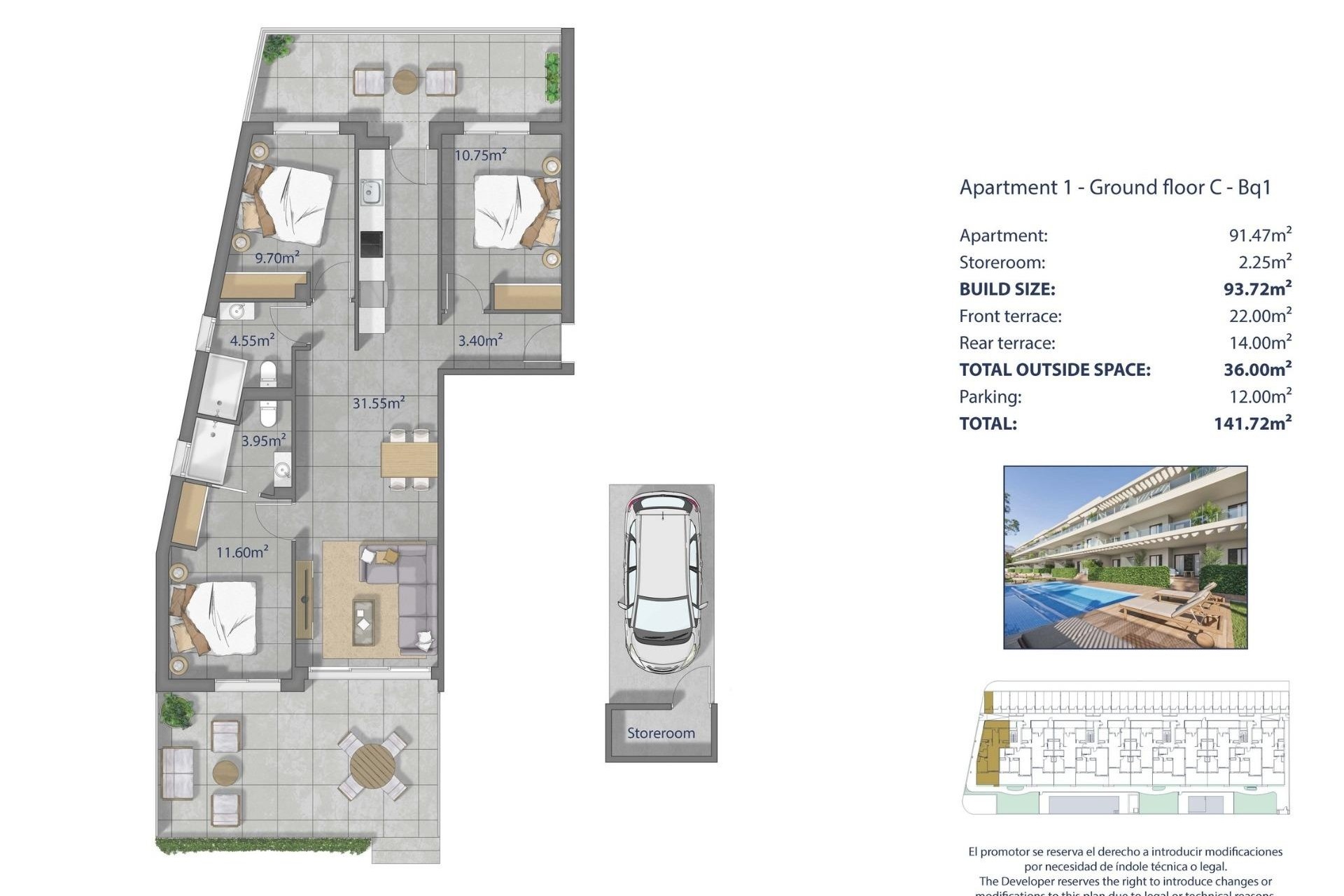 Nowa konstrukcja - Apartament / Mieszkanie -
Los Alcázares - Los Narejos