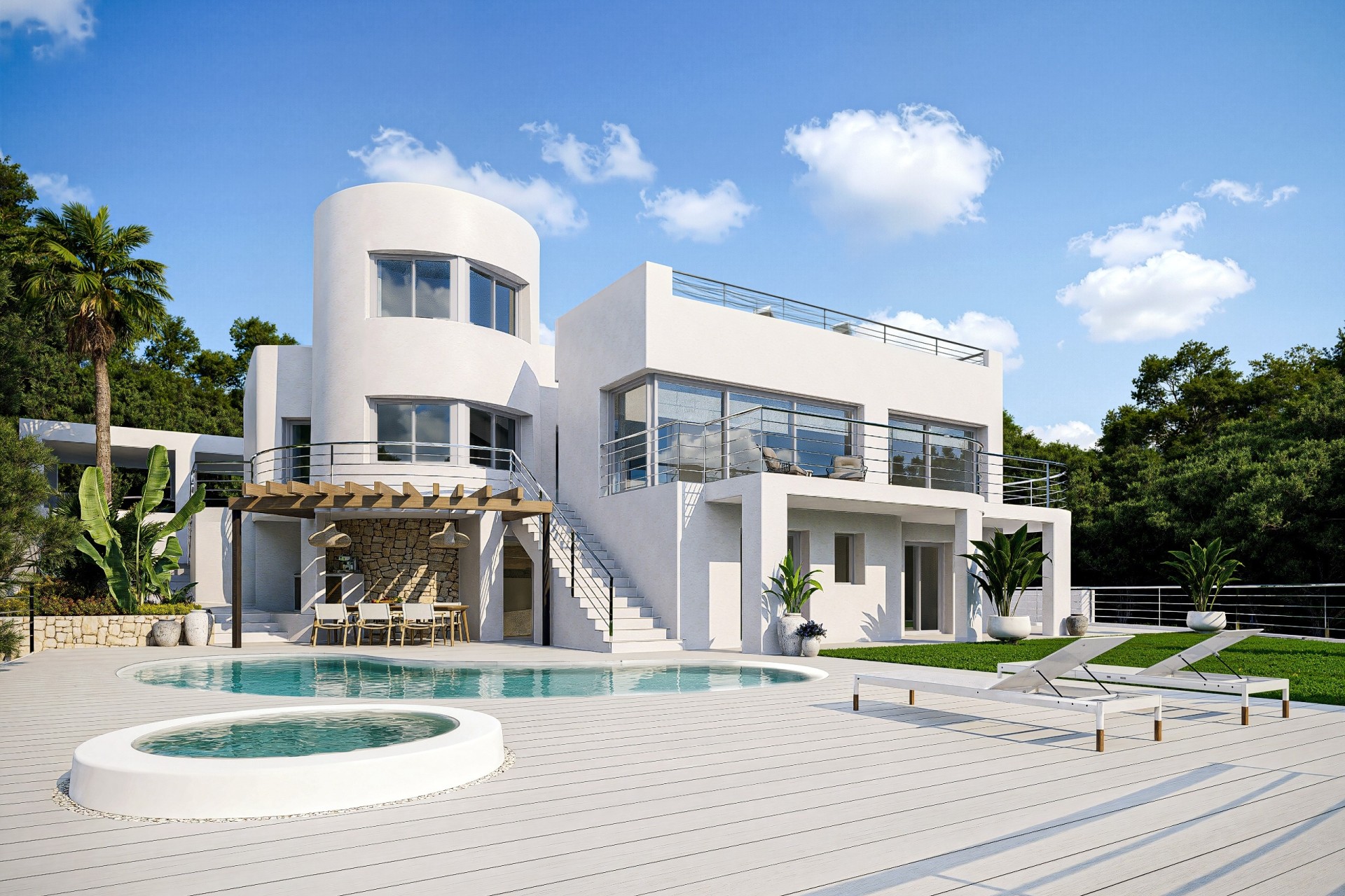 Nowa konstrukcja - Willa wolnostojąca -
Altea