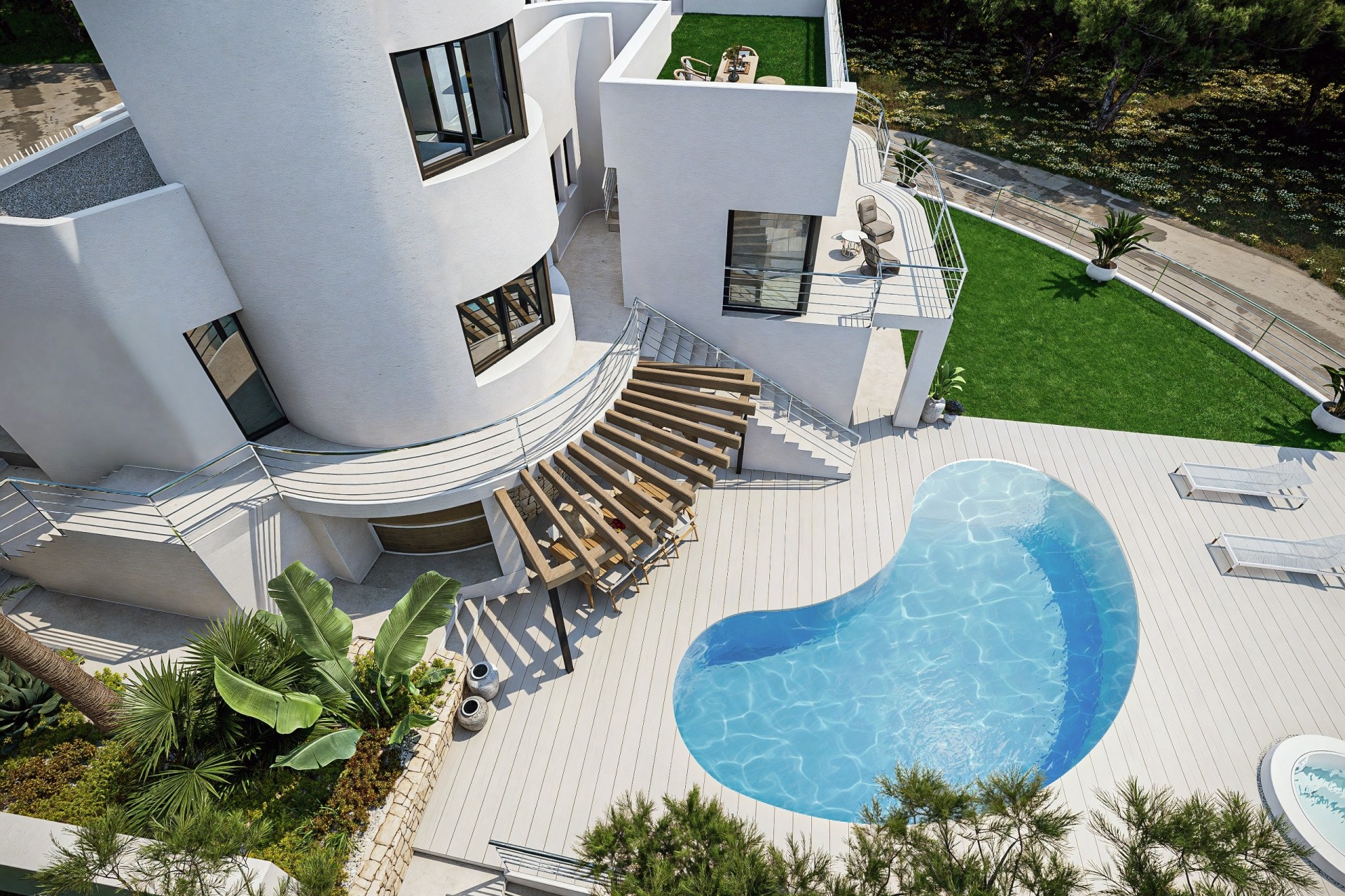 Nowa konstrukcja - Willa wolnostojąca -
Altea