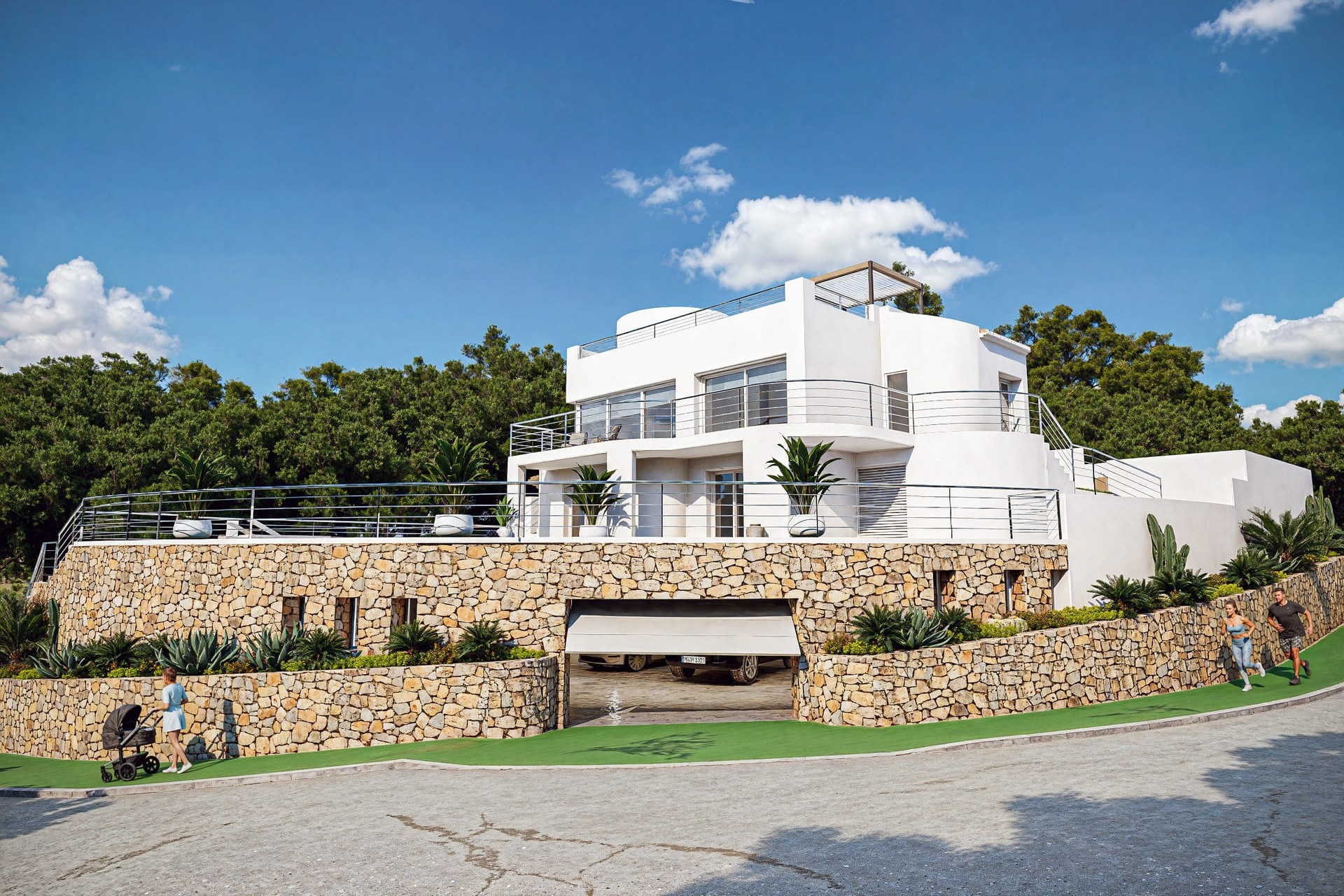Nowa konstrukcja - Willa wolnostojąca -
Altea