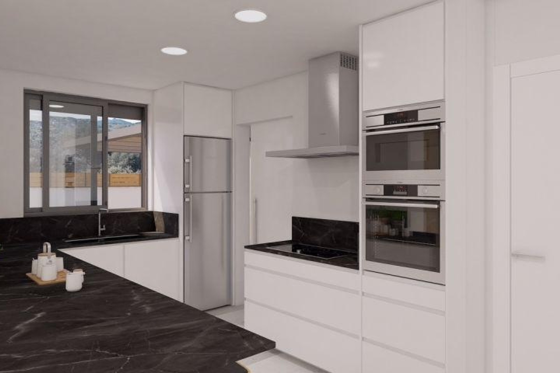 Nowa konstrukcja - Willa wolnostojąca -
Aspe - Center