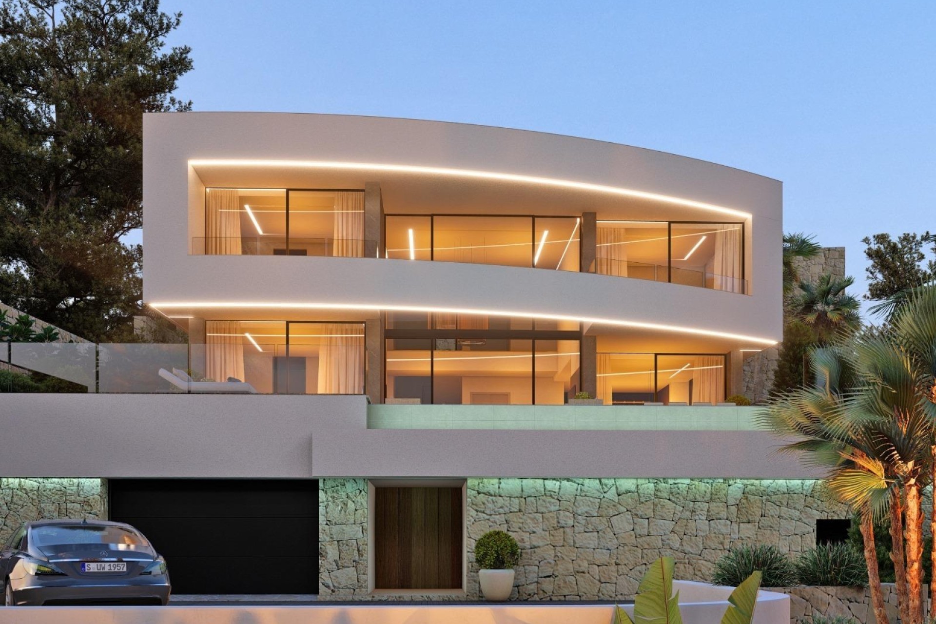 Nowa konstrukcja - Willa wolnostojąca -
Calpe - Empedrola