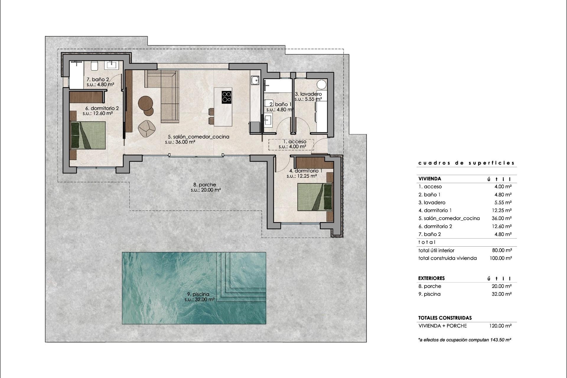 Nowa konstrukcja - Willa wolnostojąca -
Pinoso - Lel