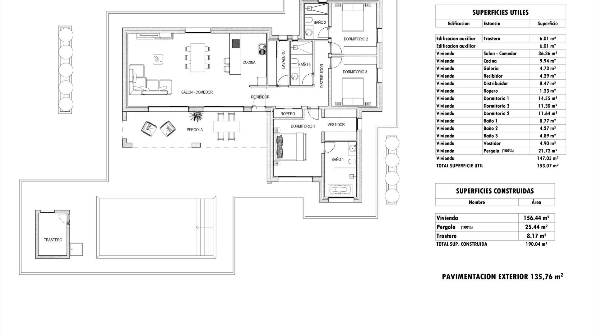 Nybyggd - Fristående villa -
Aspe - Poligono 19