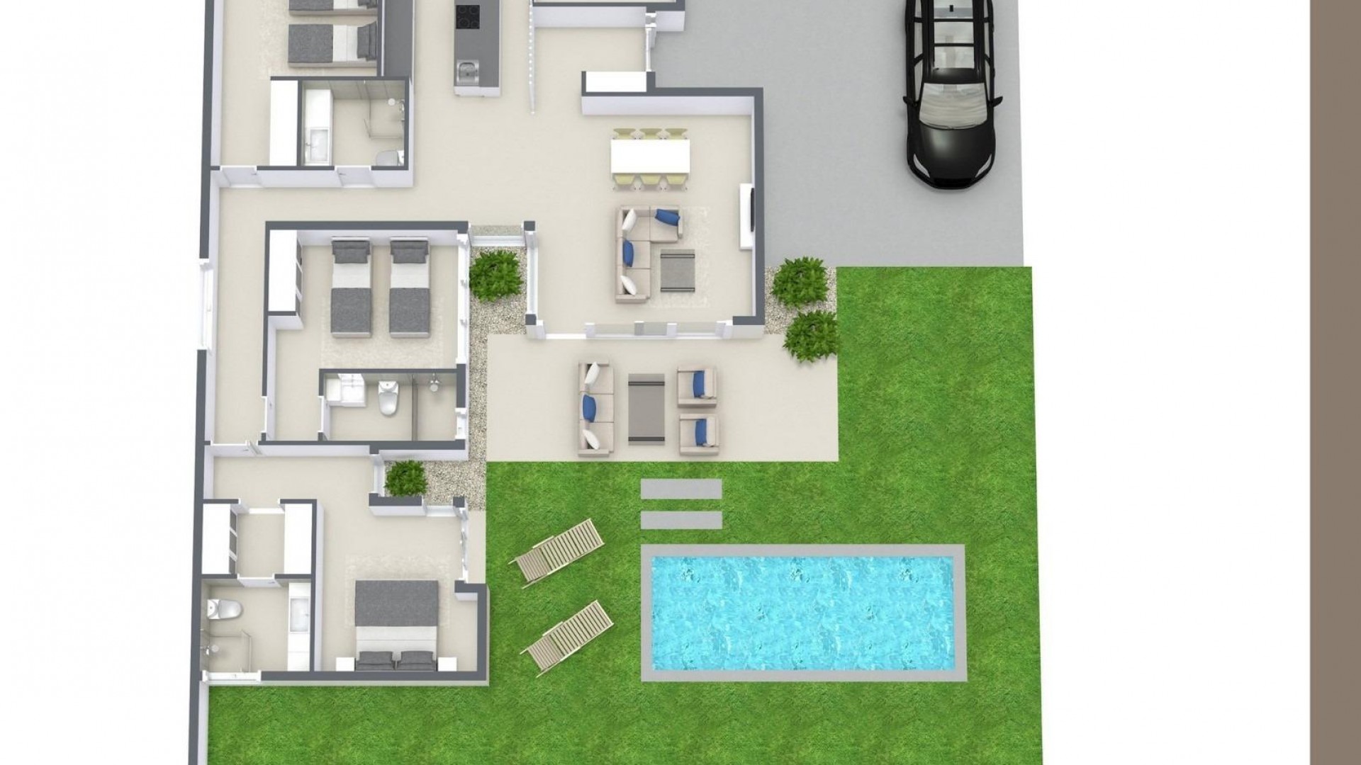 Nybyggd - Fristående villa -
BAÑOS Y MENDIGO - Altaona Golf