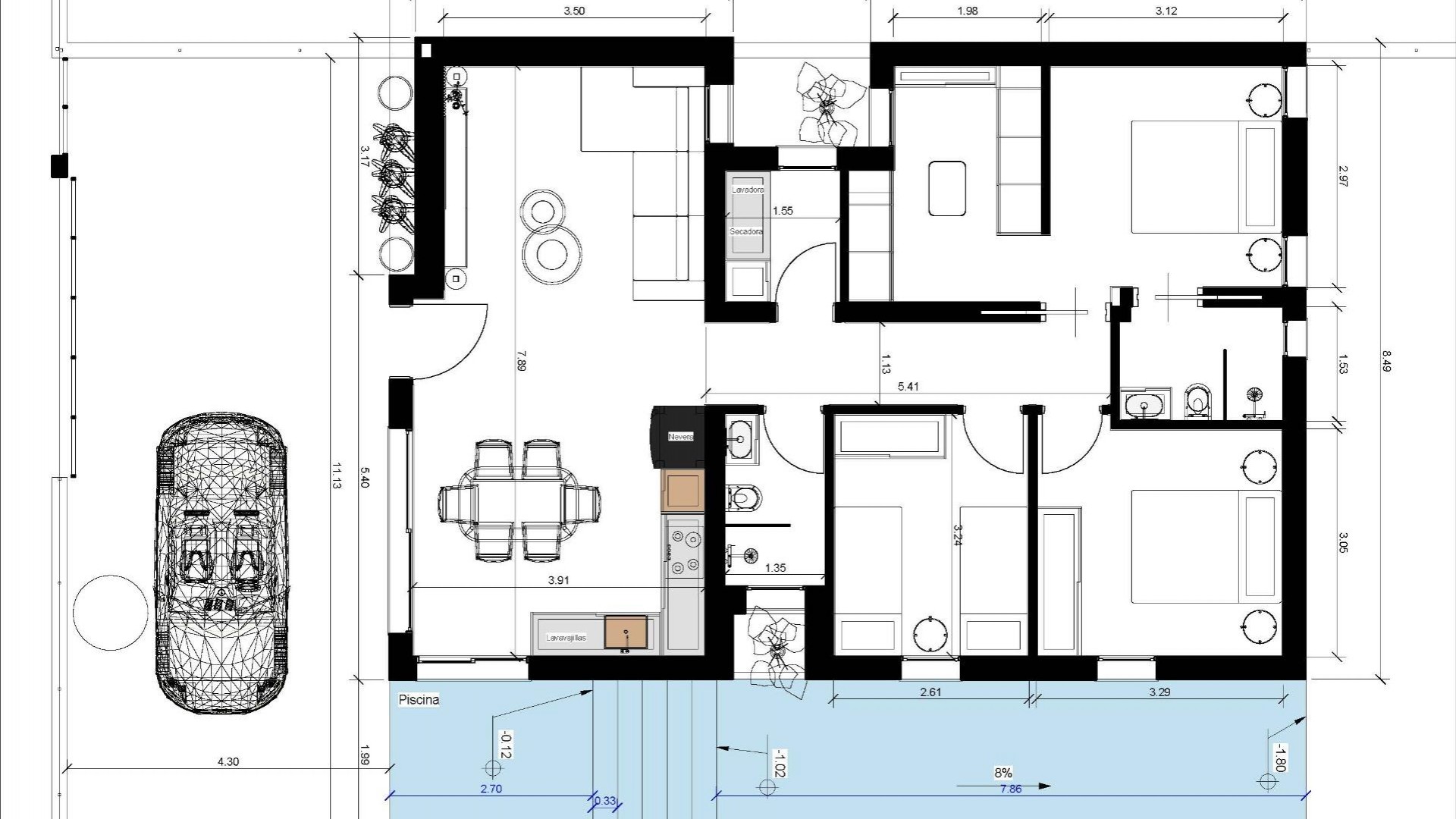 Nybyggd - Fristående villa -
Benijofar - Urb. Monteazul