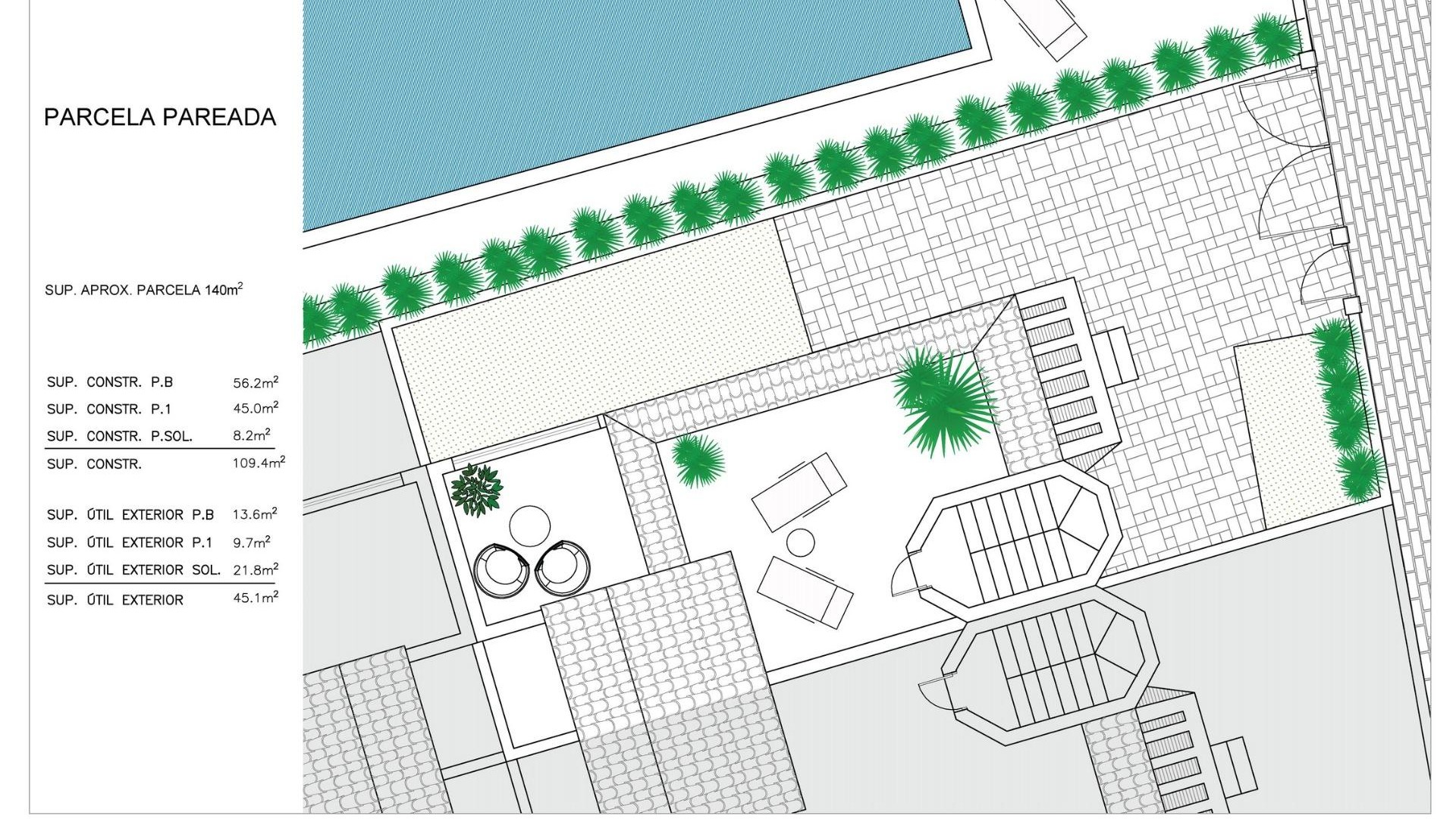 Nybyggd - Fristående villa -
San Fulgencio - El Oasis