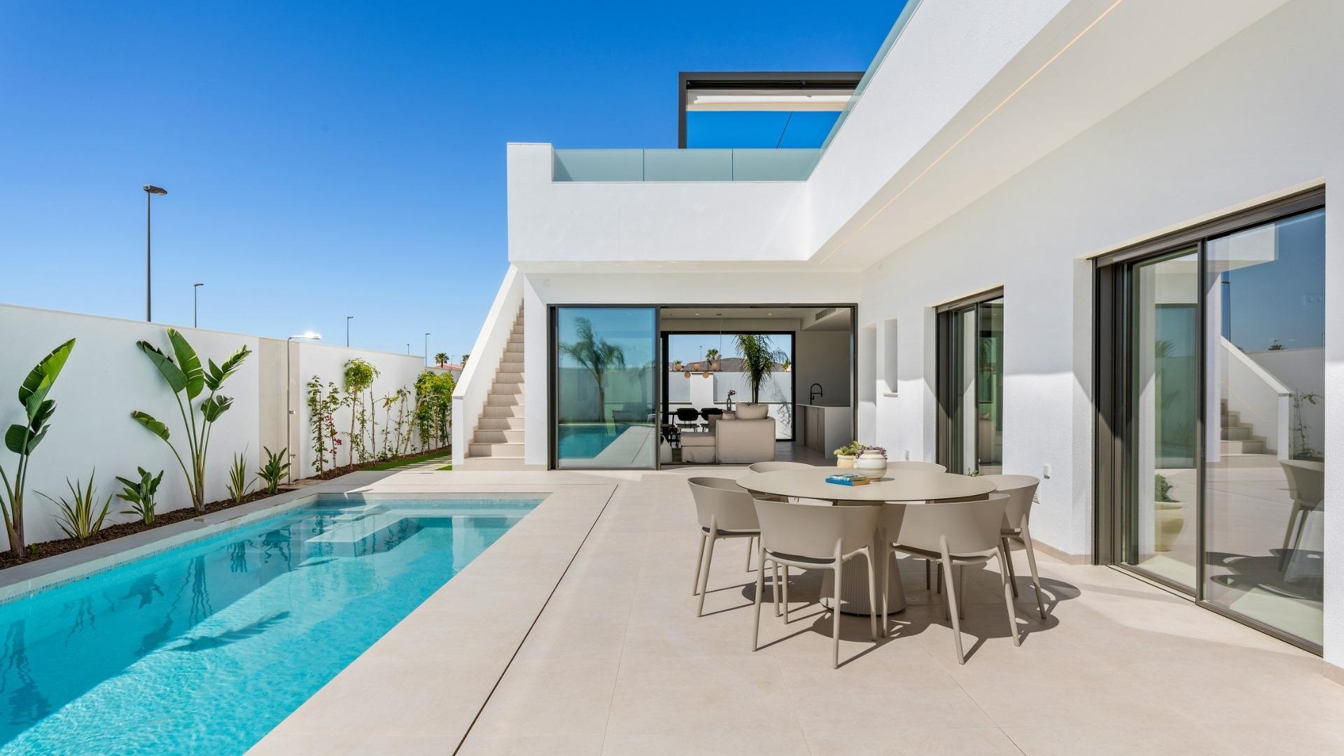 Nybyggd - Fristående villa -
San Javier - Parque del doce