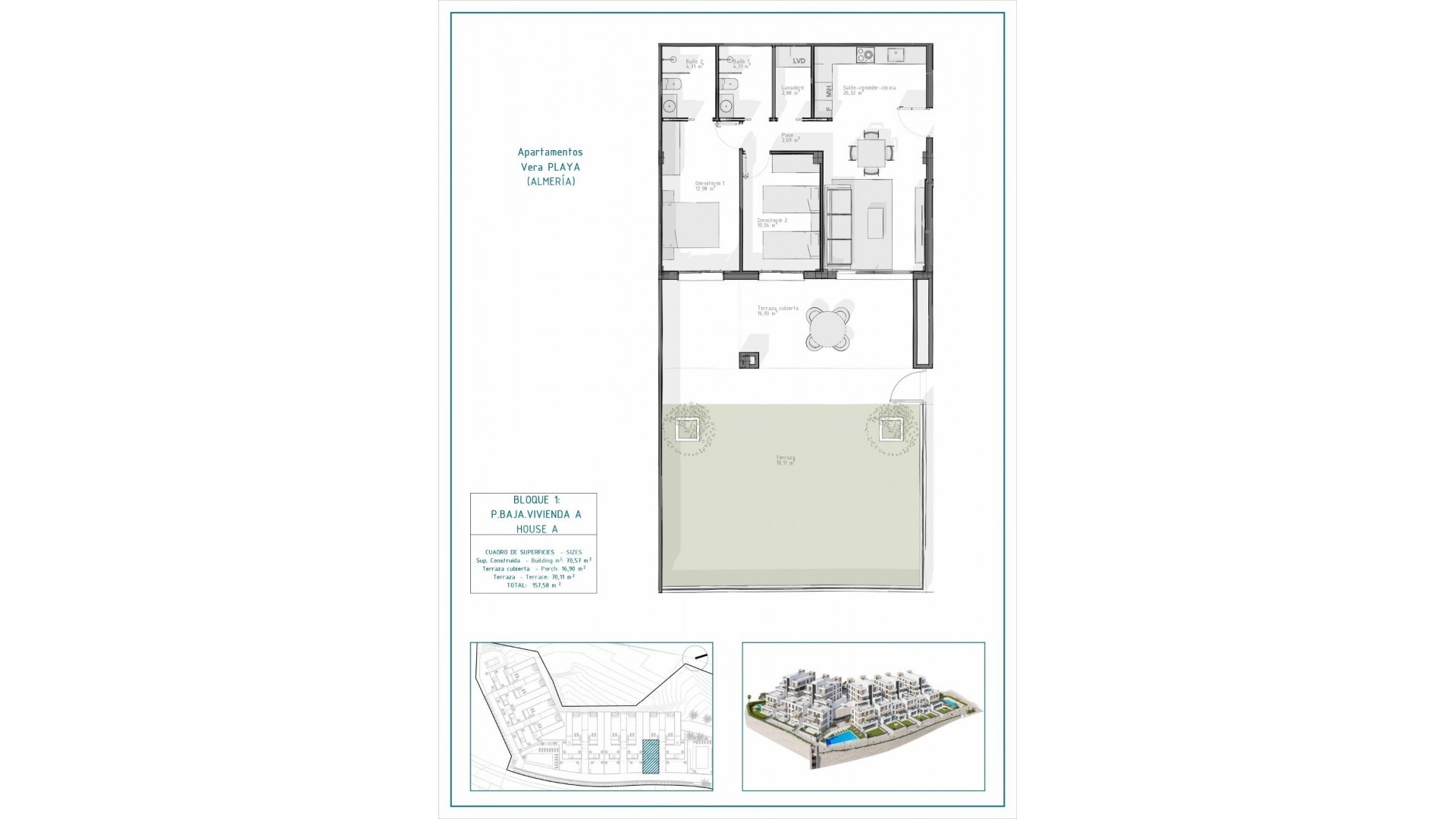 Nybyggd - Lägenhet lägenhet -
Vera - Pueblo Salinas