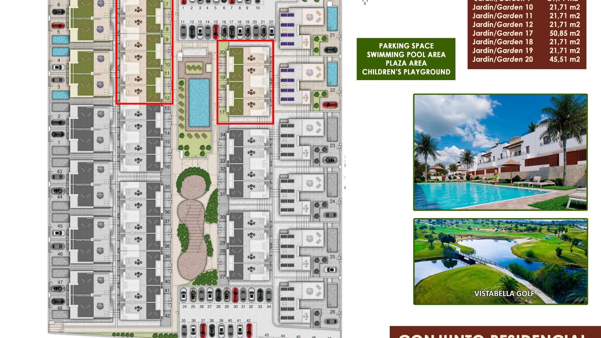 Nybyggd - Villa i parhus -
Orihuela - Vistabella Golf