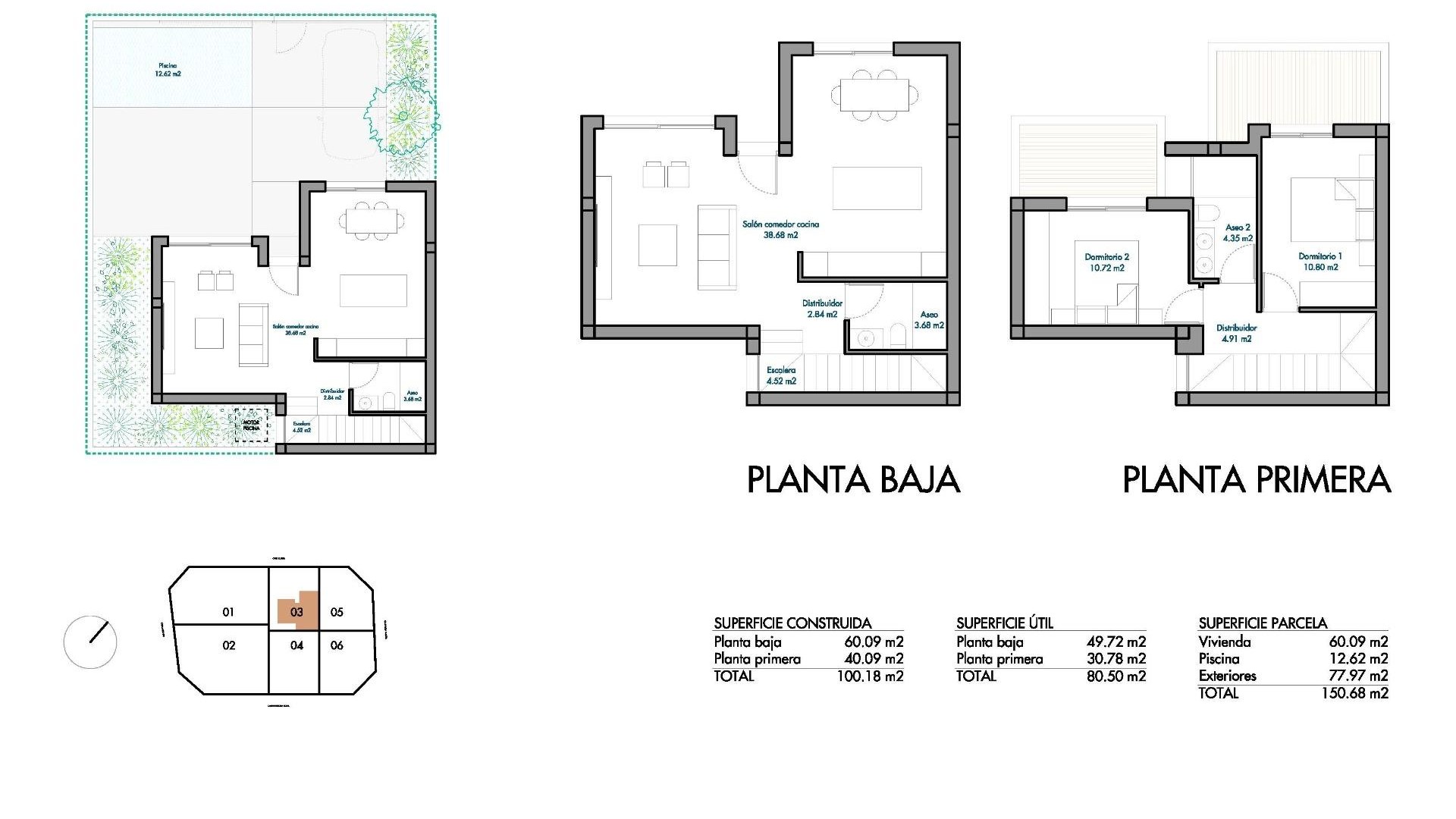 Nybyggd - Villa i parhus -
Torre Pacheco - El Alba