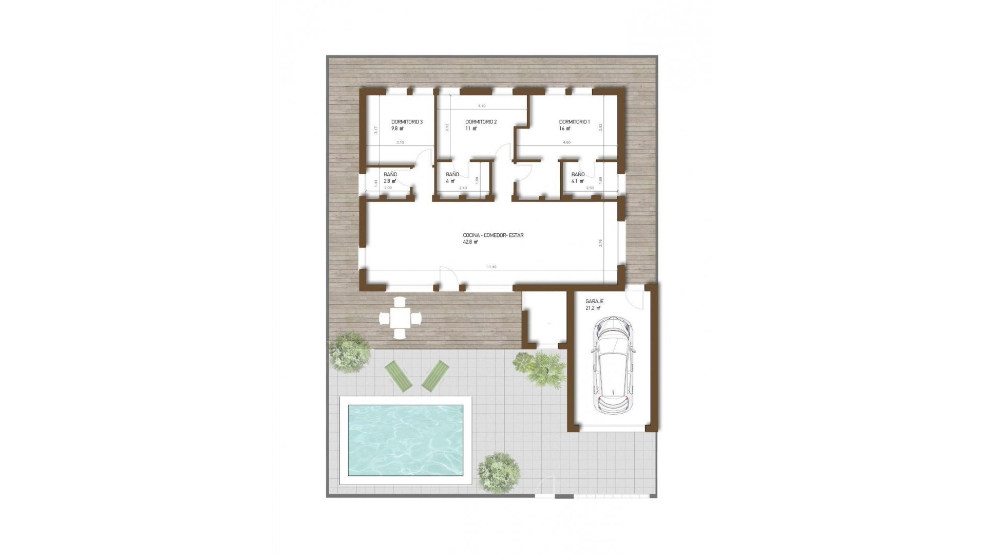 Nybyggeri - Fritliggende villa -
Fuente alamo de Murcia - LA PINILLA