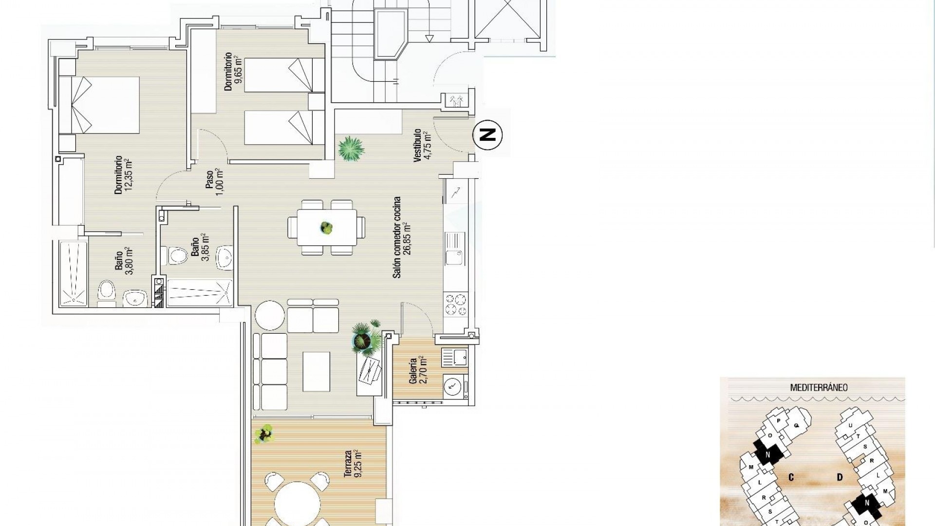 Obra Nueva - Apartamento piso -
La Manga del Mar Menor