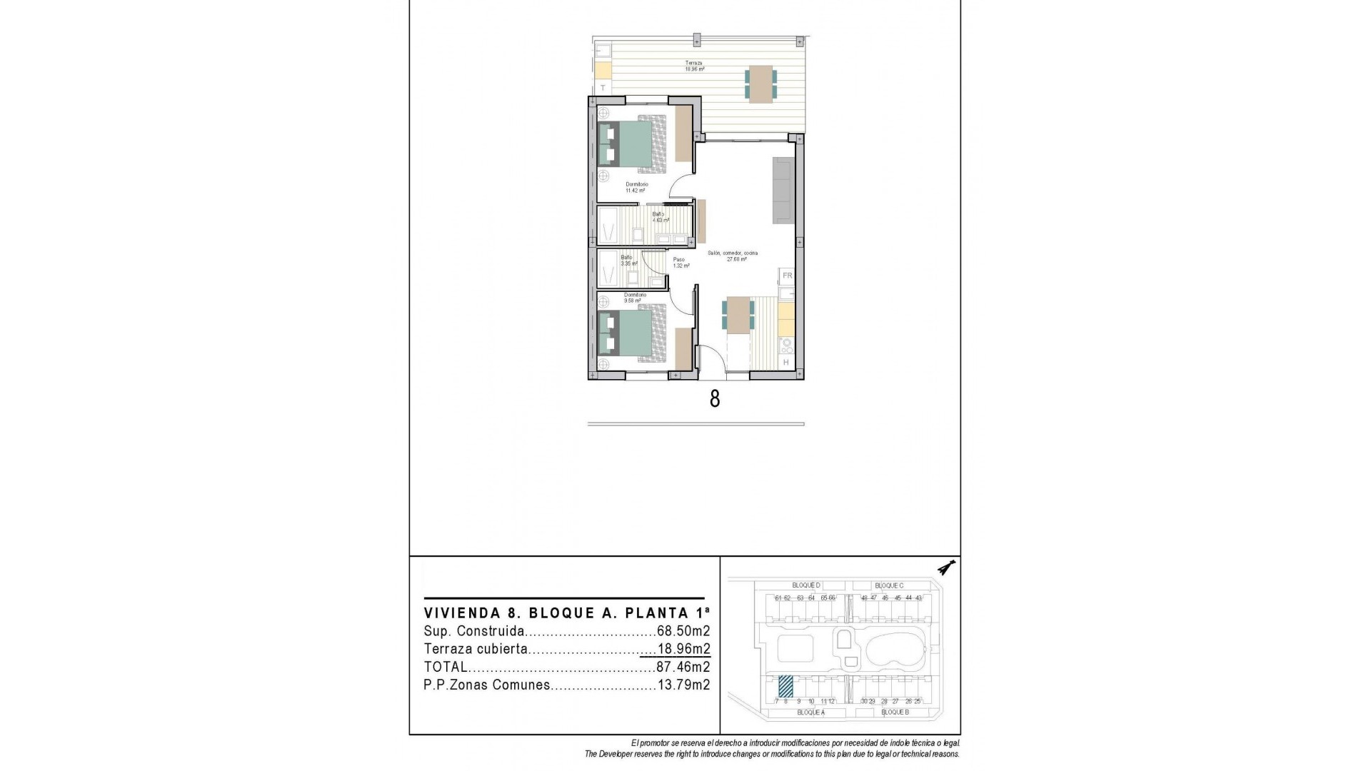 Obra Nueva - Apartamento piso -
Torre Pacheco - San Cayetano