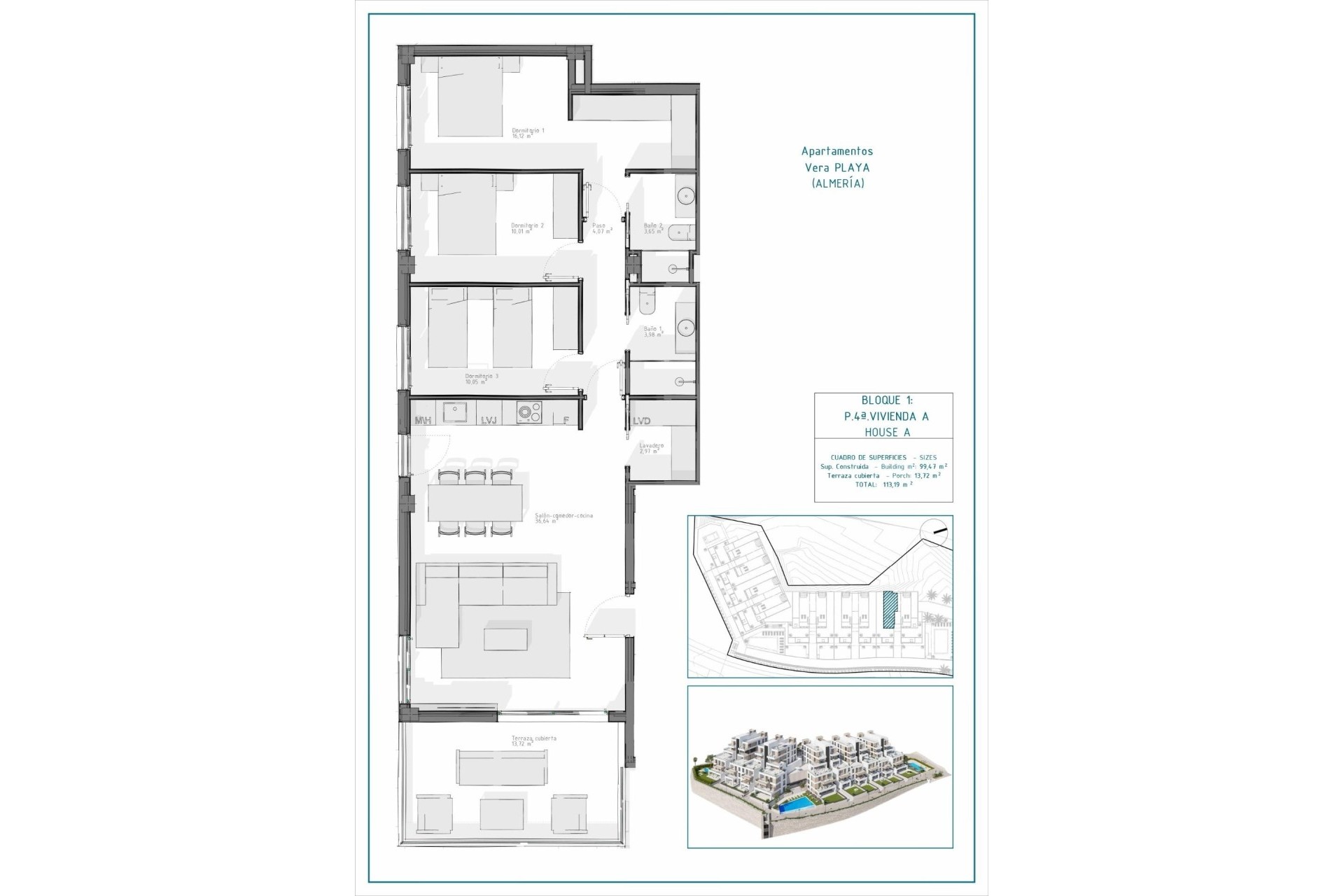 Obra Nueva - Apartamento / Piso -
Vera - Pueblo Salinas