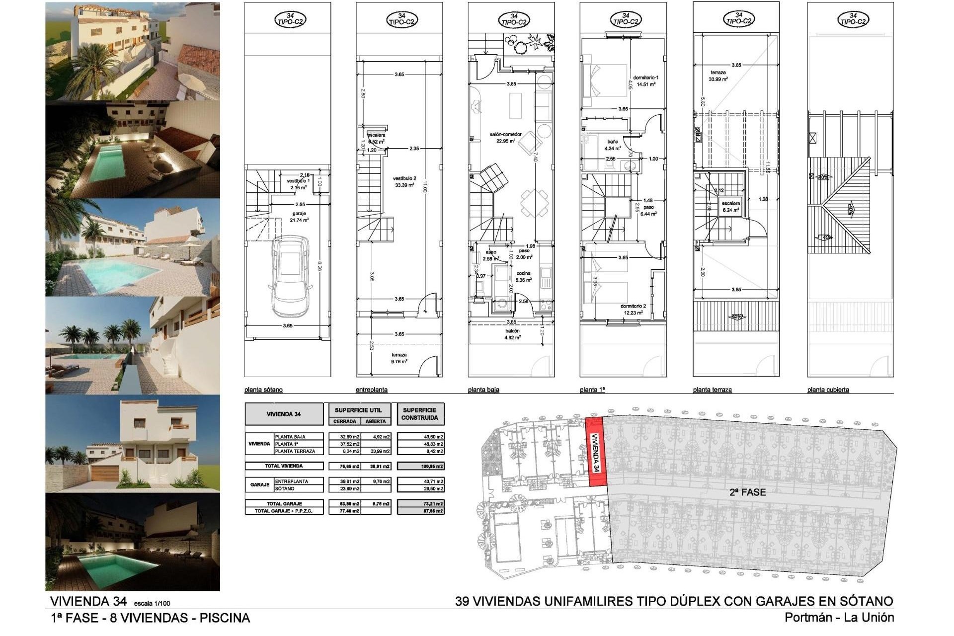 Obra Nueva - Casa de pueblo -
La Union - centro