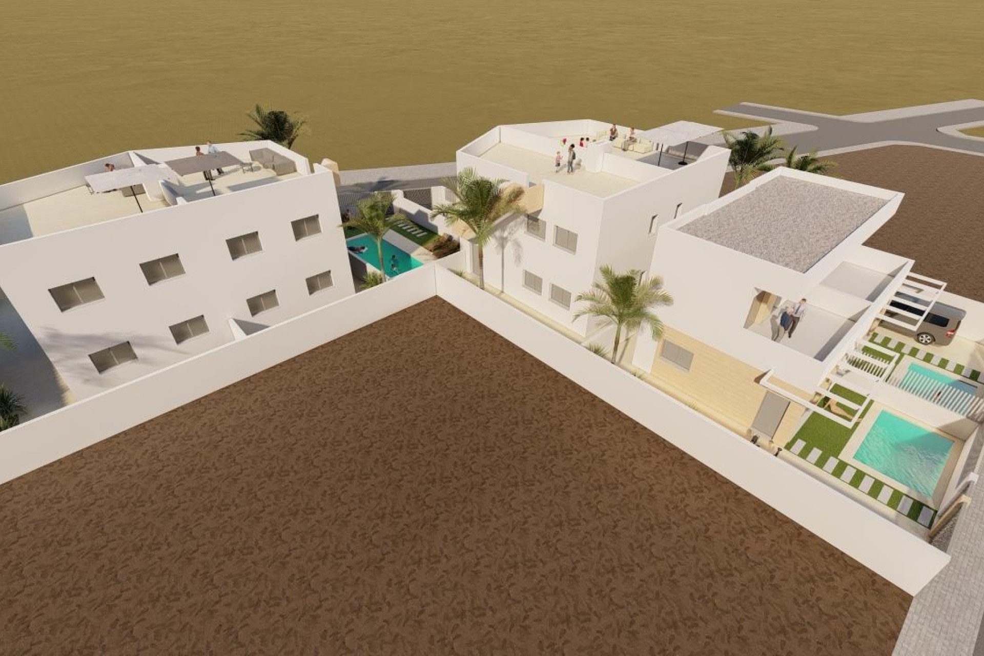 Obra Nueva - Casa de pueblo -
Mazarron - Mazarrón