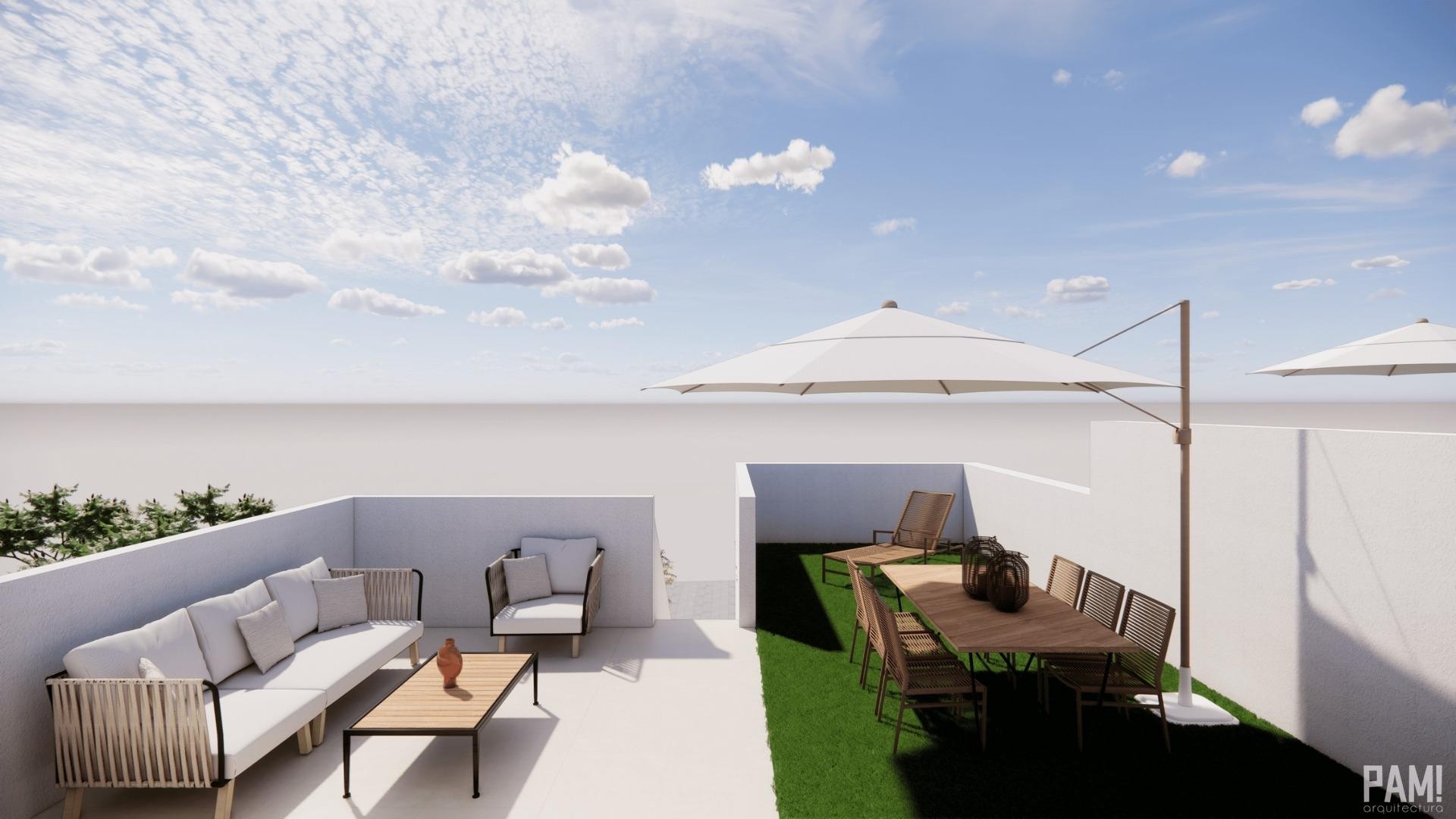 Obra Nueva - Casa de pueblo -
Pilar de la Horadada - Barrio los Segundas