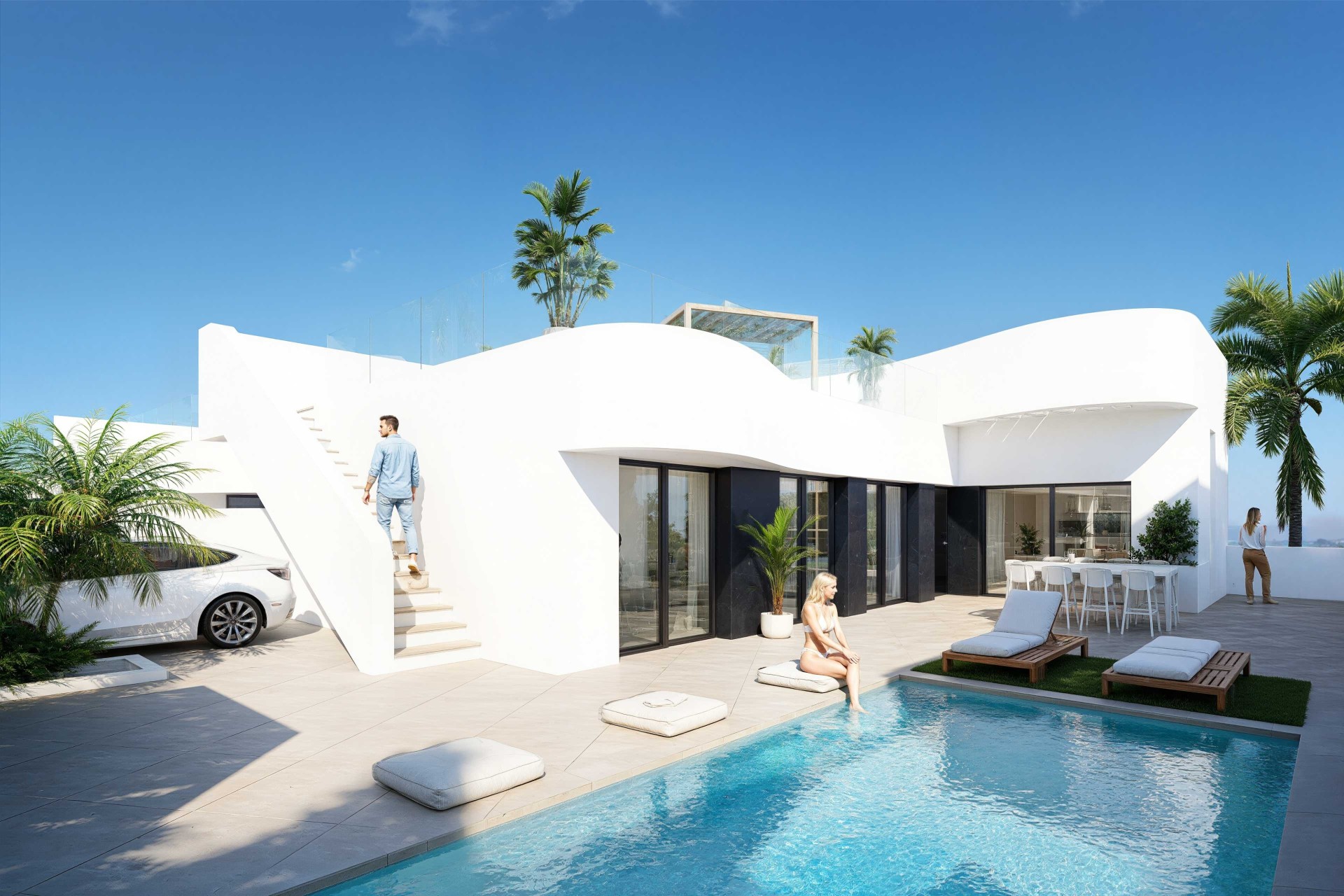 Obra Nueva - Chalet Independiente -
Algorfa