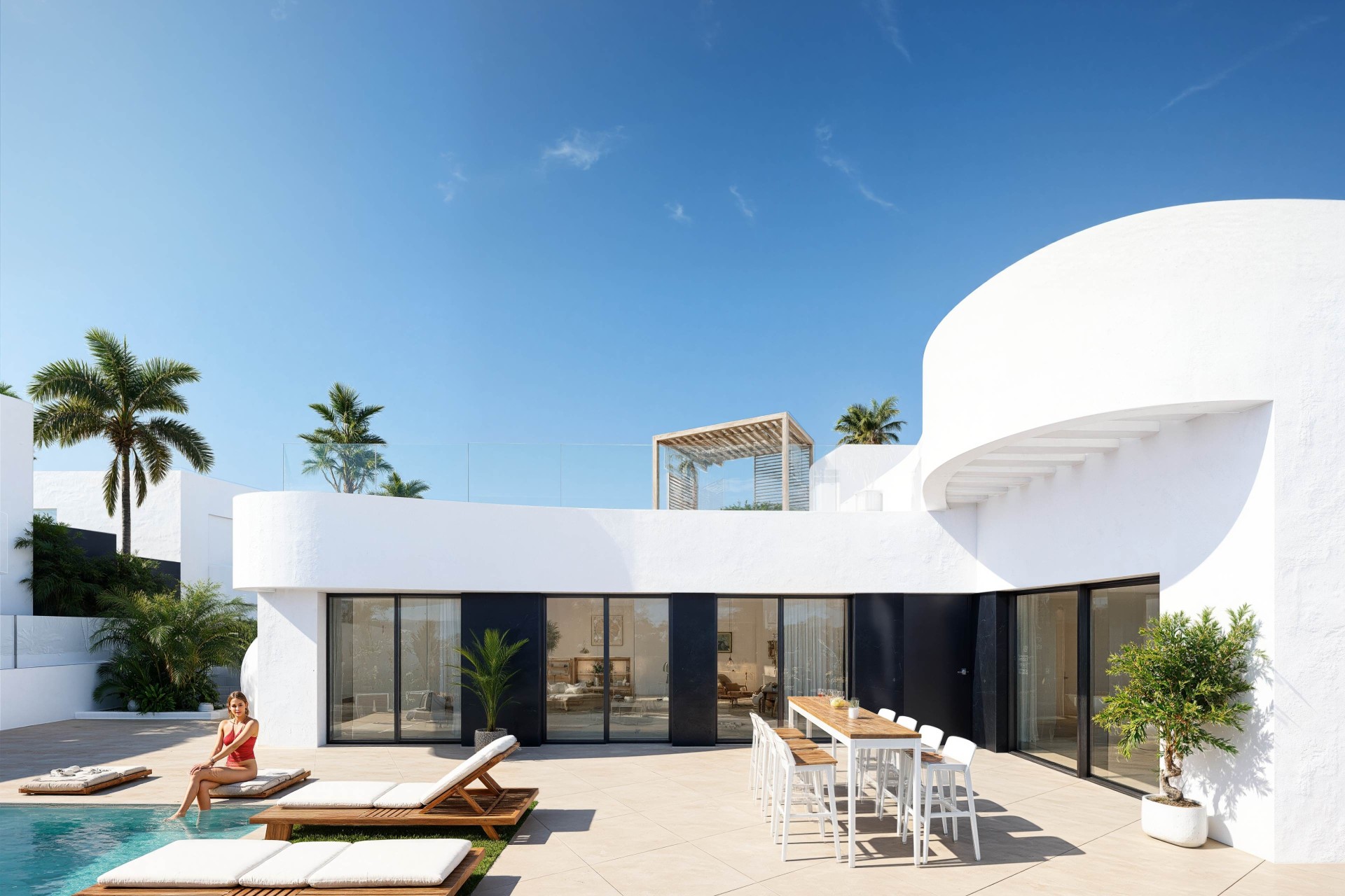 Obra Nueva - Chalet Independiente -
Algorfa