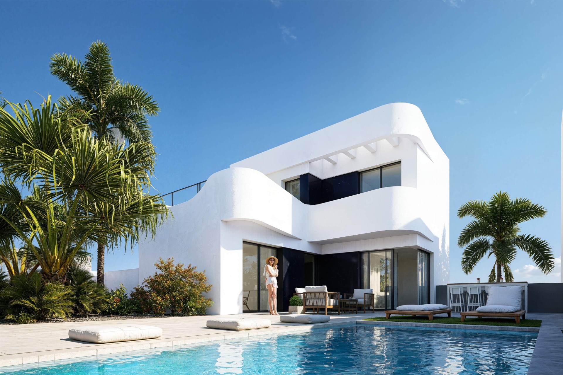 Obra Nueva - Chalet Independiente -
Algorfa