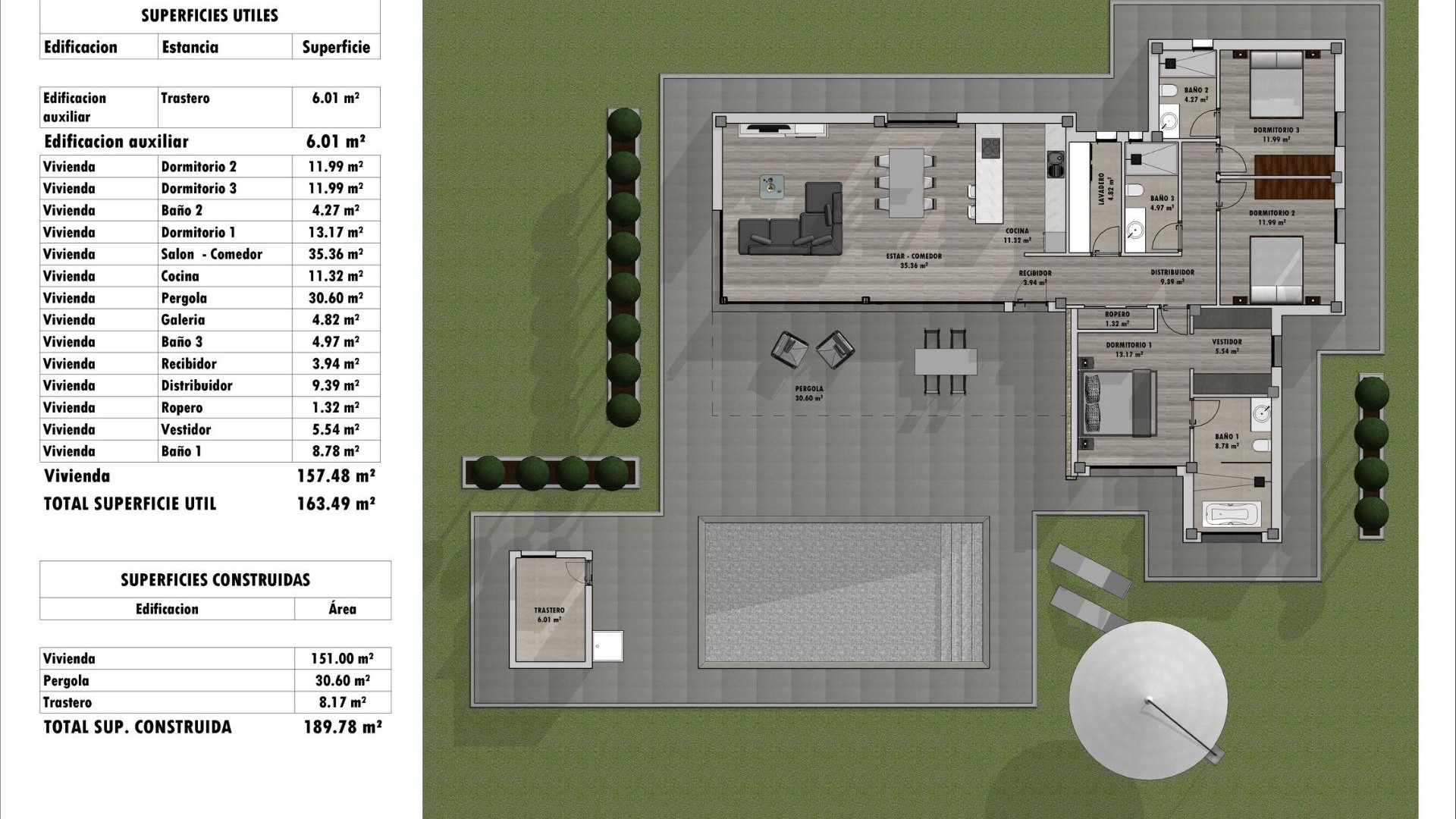 Obra Nueva - Chalet Independiente -
Aspe - Poligono 19