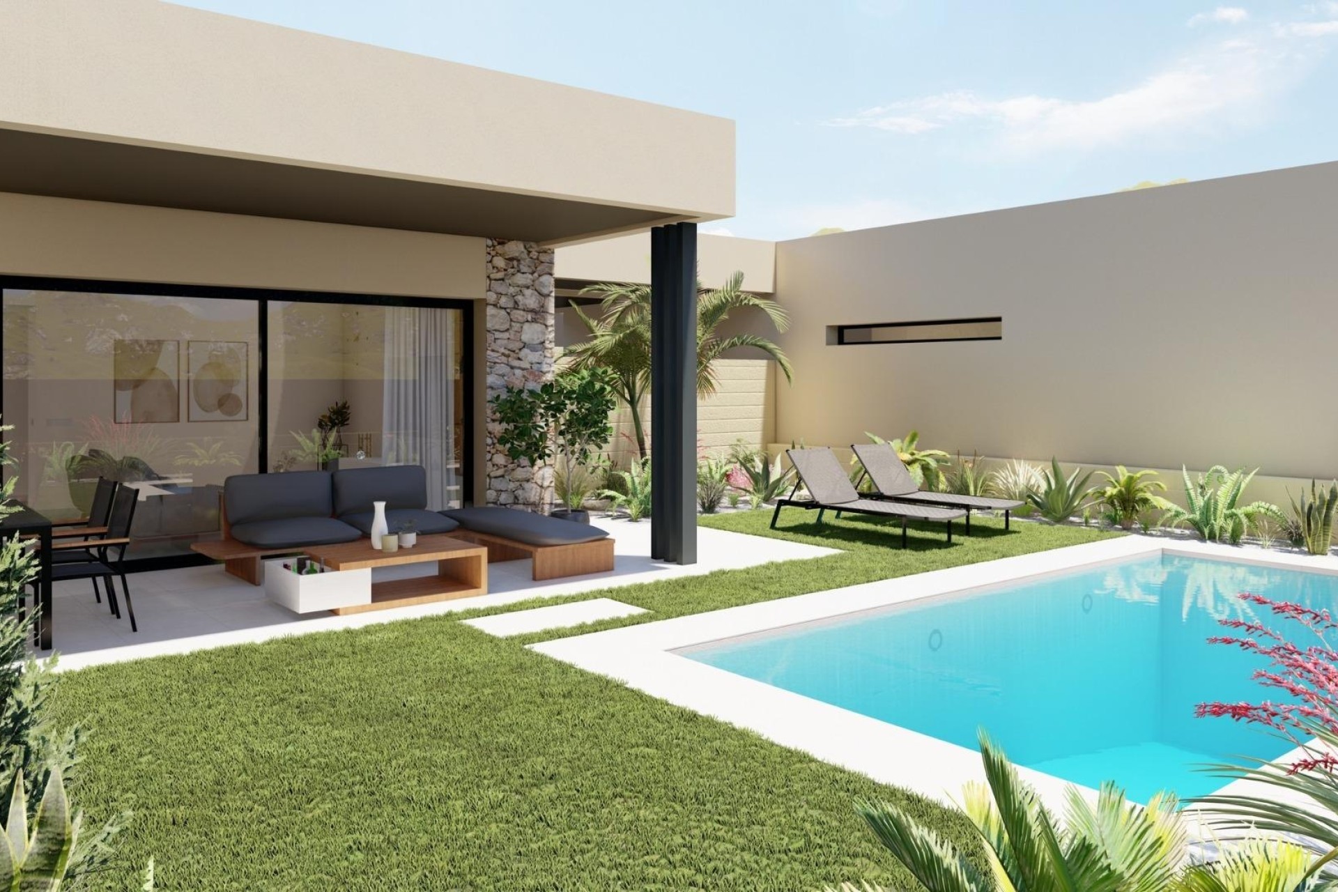 Obra Nueva - Chalet Independiente -
BAÑOS Y MENDIGO - Altaona Golf