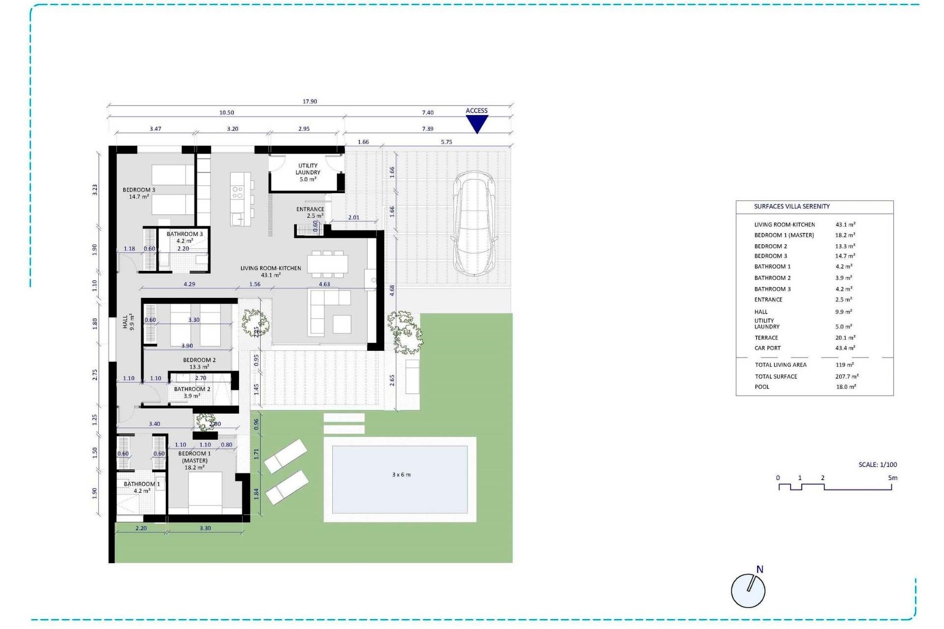 Obra Nueva - Chalet Independiente -
BAÑOS Y MENDIGO - Altaona Golf