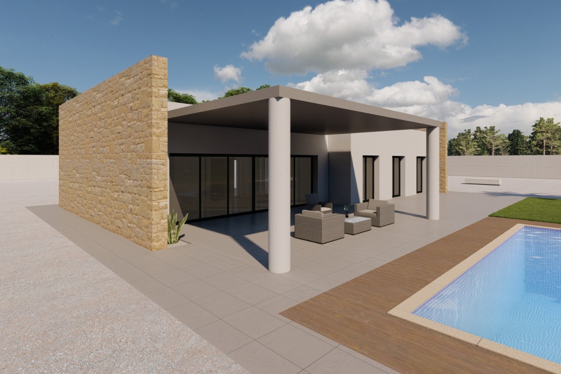 Obra Nueva - Chalet Independiente -
El Pinós