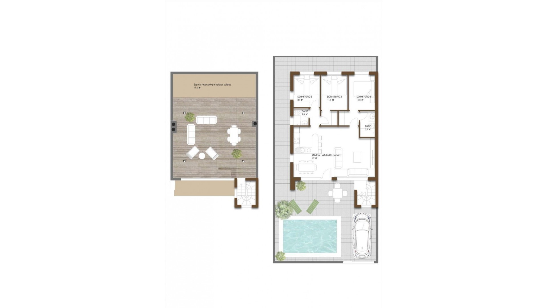 Obra Nueva - Chalet Independiente -
Fuente alamo de Murcia - LA PINILLA