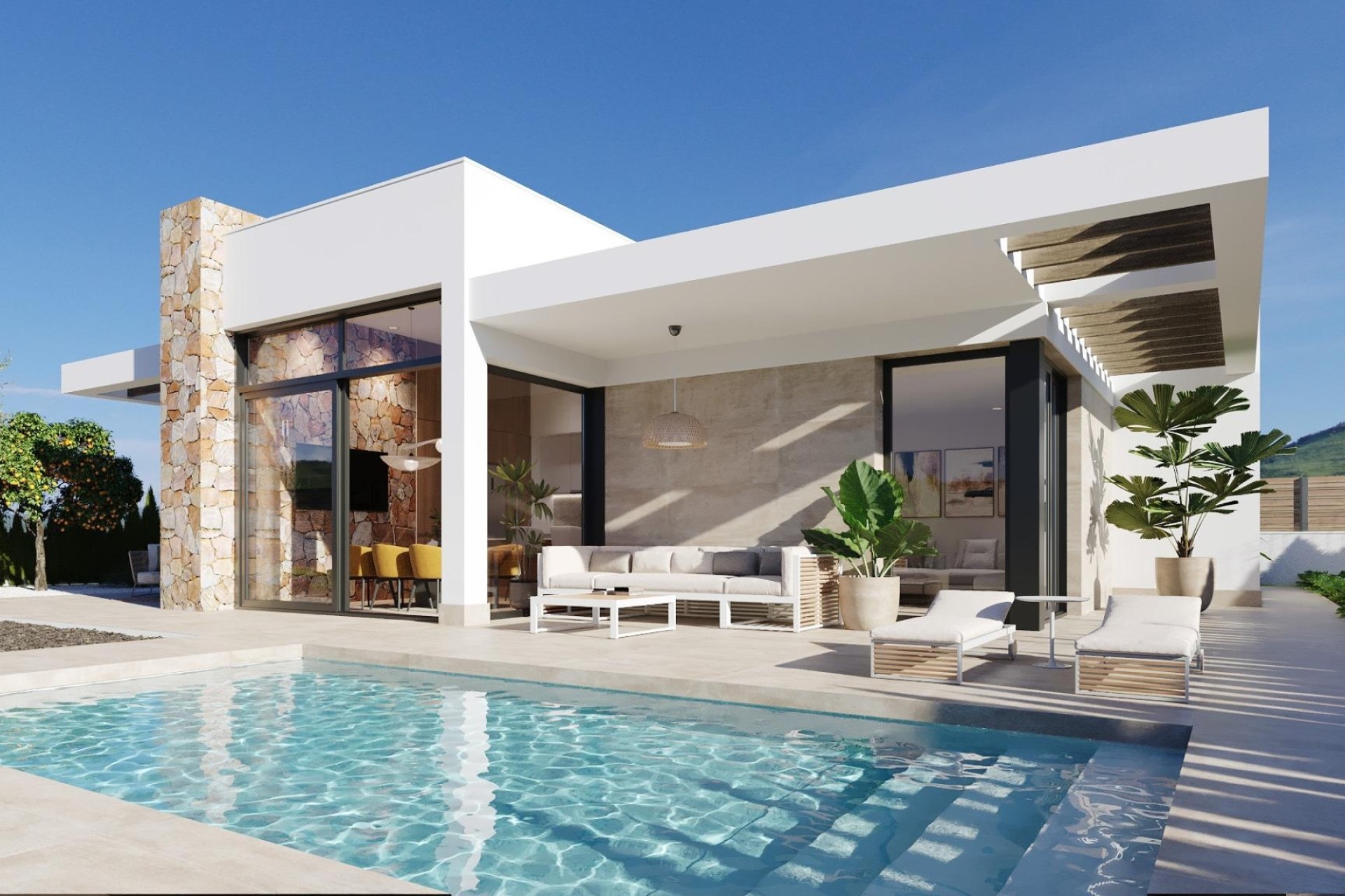 Obra Nueva - Chalet Independiente -
Fuente Alamo - Hacienda Del Álamo Golf