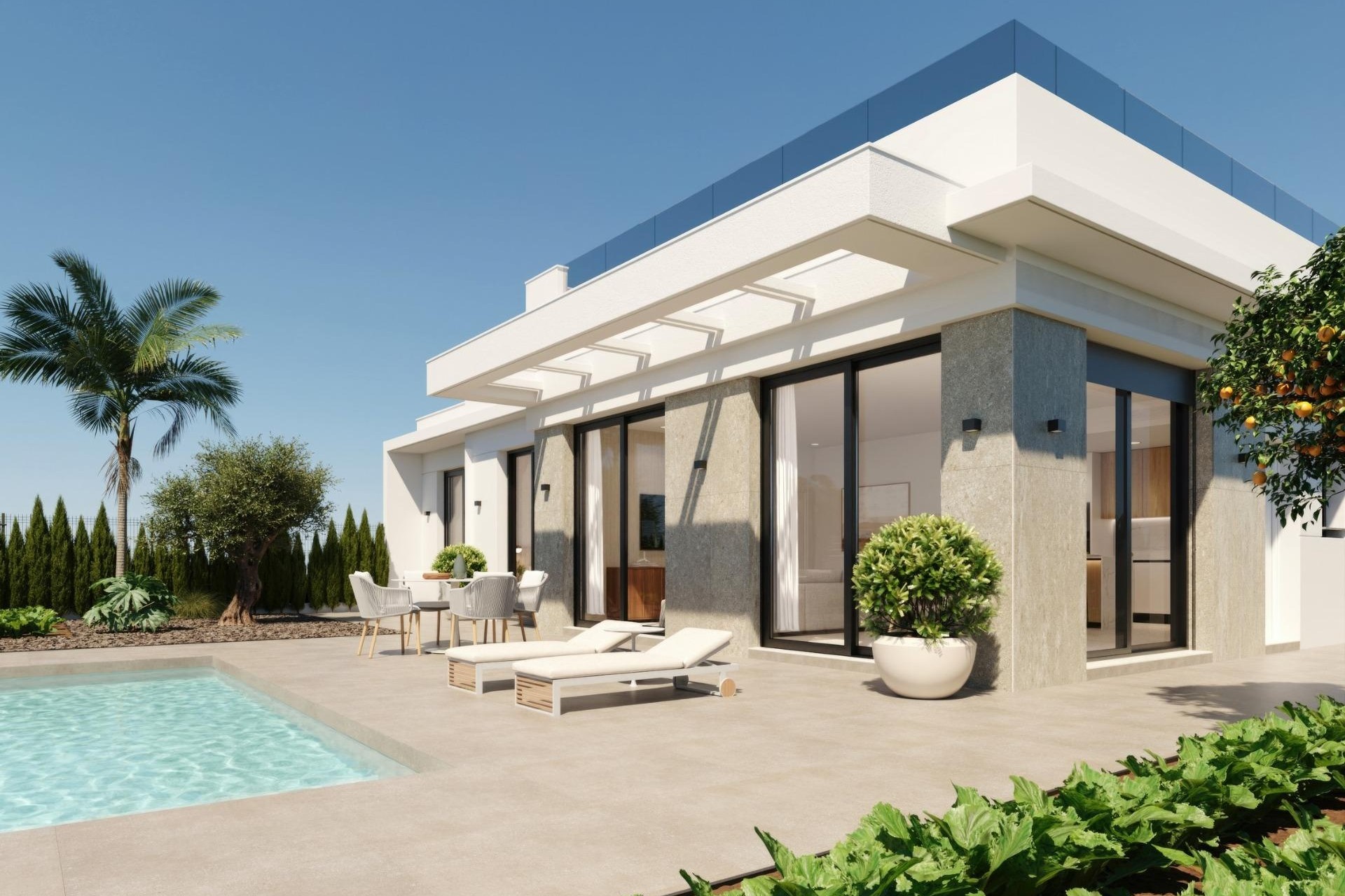 Obra Nueva - Chalet Independiente -
Fuente Álamo - Hacienda Del Álamo Golf