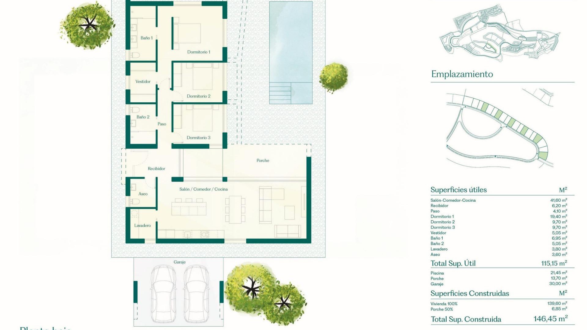 Obra Nueva - Chalet Independiente -
Fuente Álamo - Hacienda del Alamo
