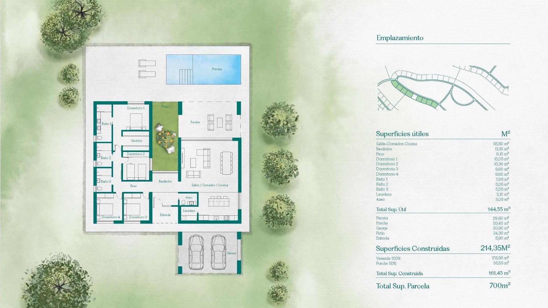 Obra Nueva - Chalet Independiente -
Fuente Álamo - Hacienda del Alamo