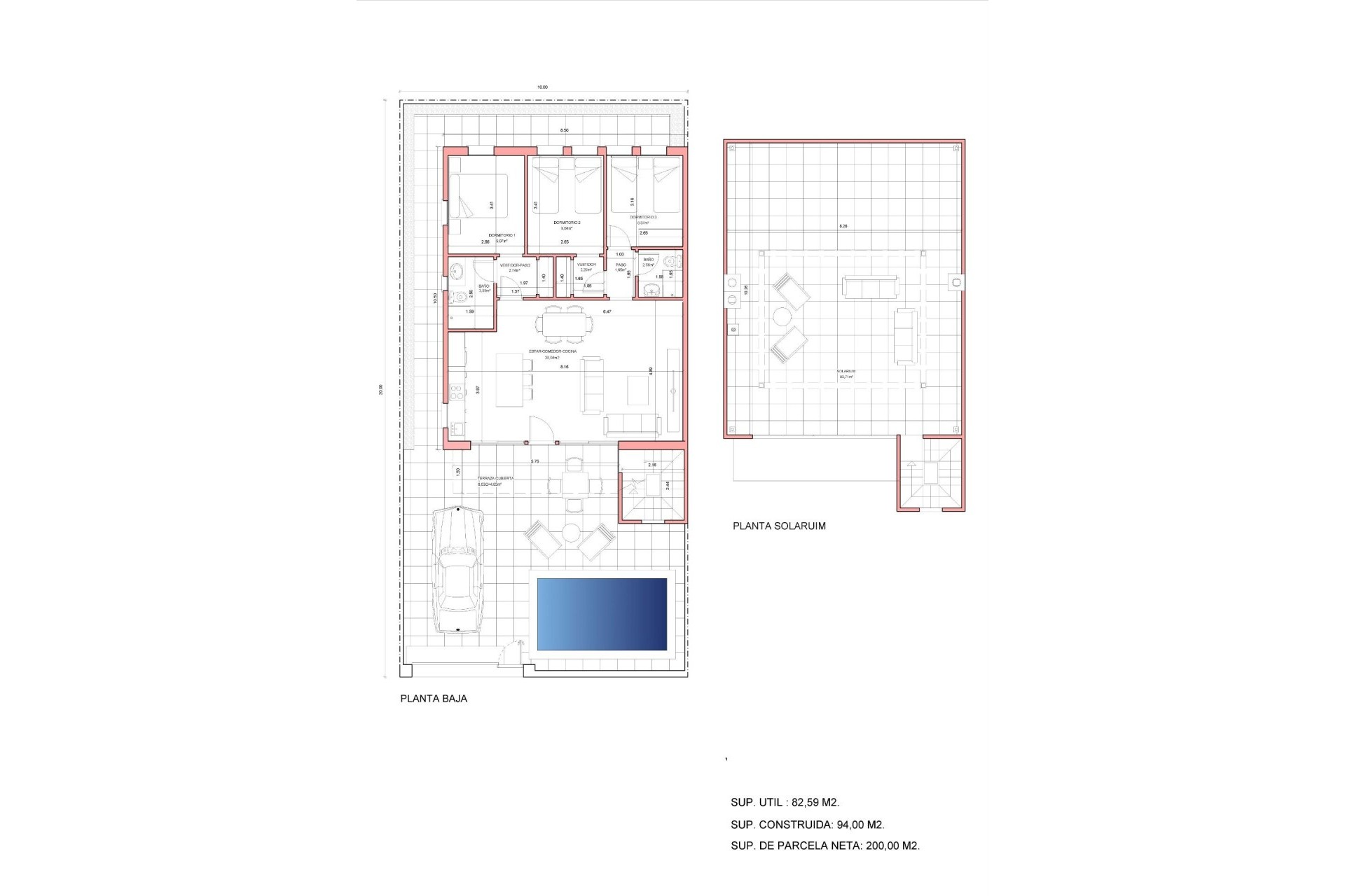 Obra Nueva - Chalet Independiente -
Fuente Alamo - La Pinilla