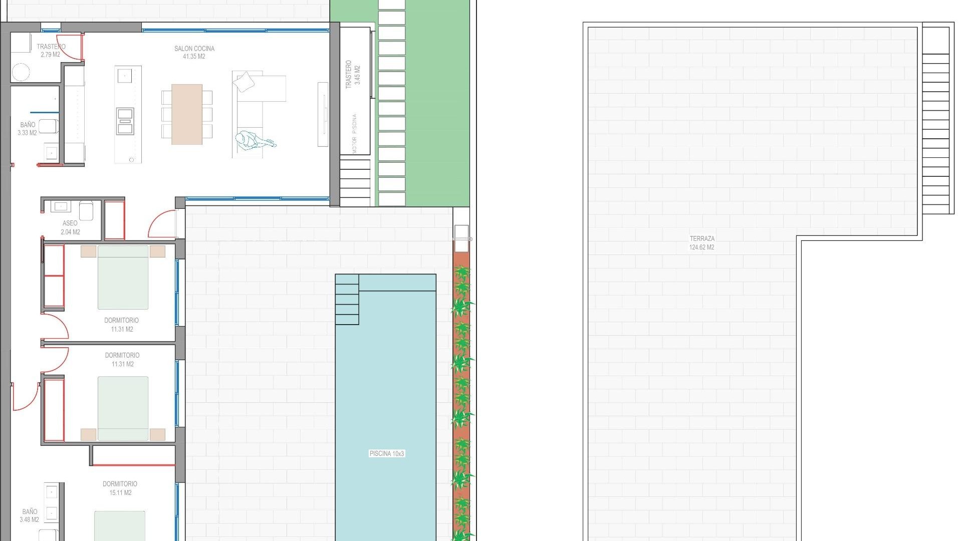 Obra Nueva - Chalet Independiente -
Los Alcazares - Serena Golf