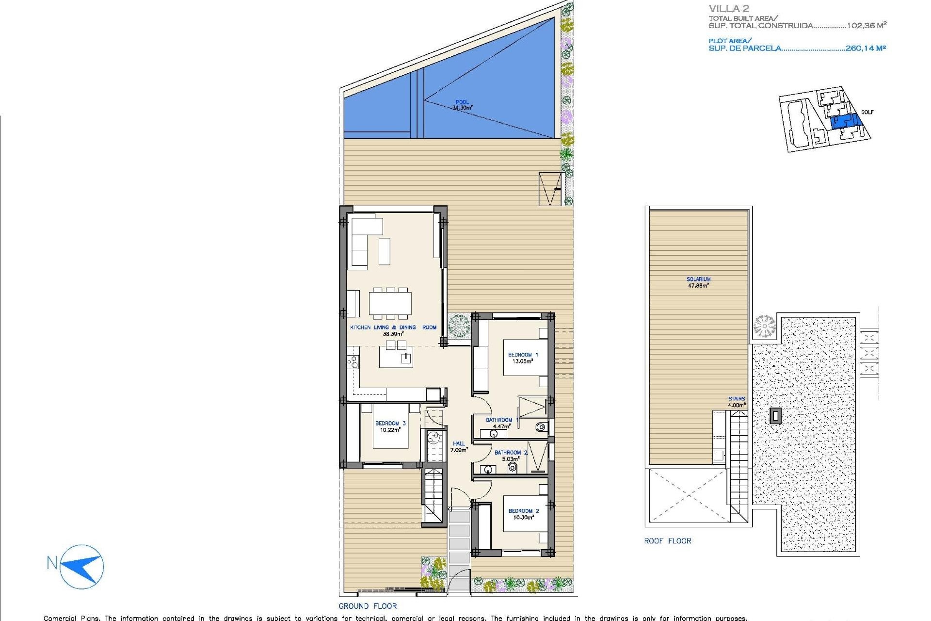 Obra Nueva - Chalet Independiente -
Los Alcazares - Serena Golf