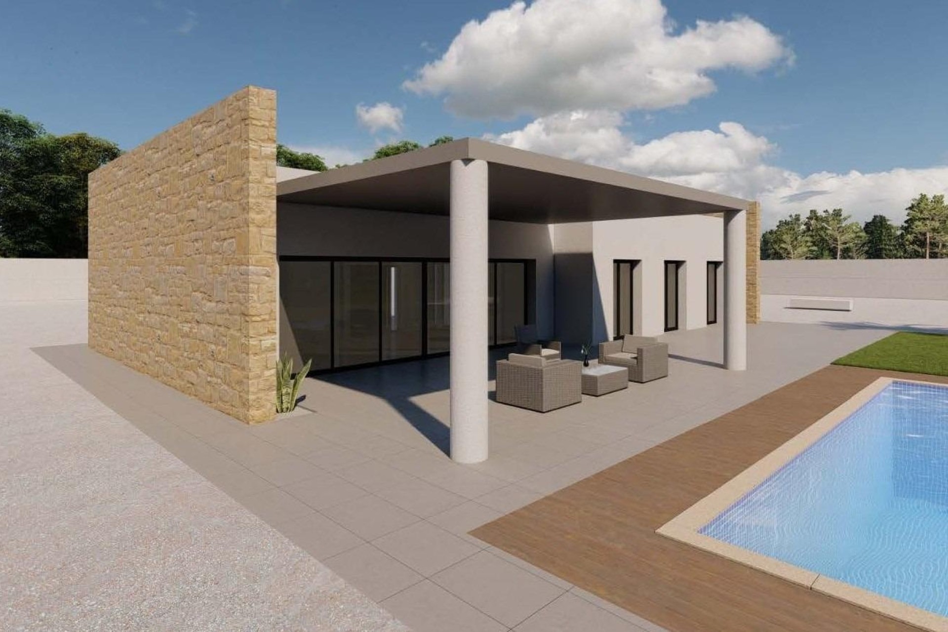 Obra Nueva - Chalet Independiente -
Pinoso - Campo