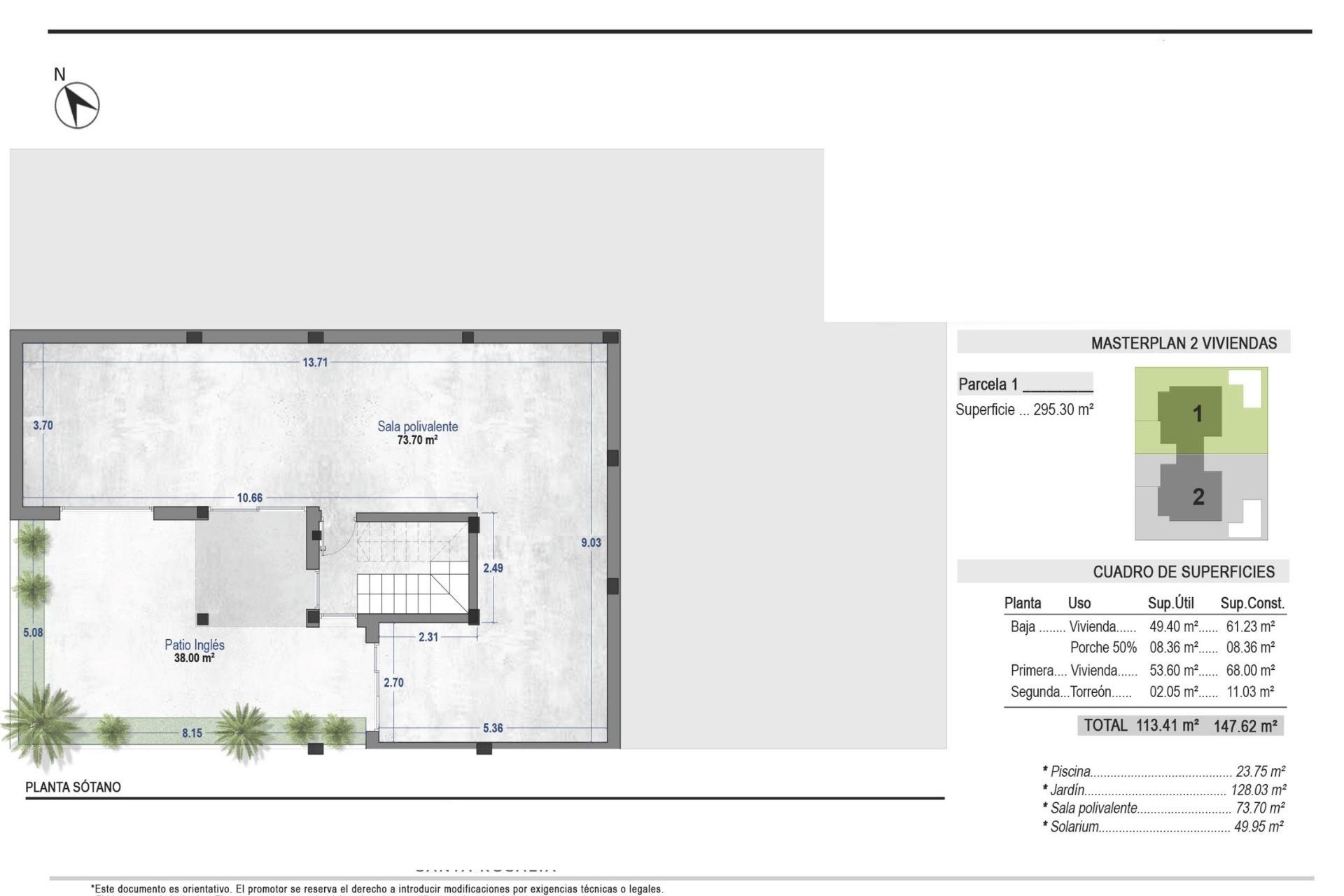 Obra Nueva - Chalet Independiente -
Torre Pacheco - Santa Rosalia Lake And Life Resort
