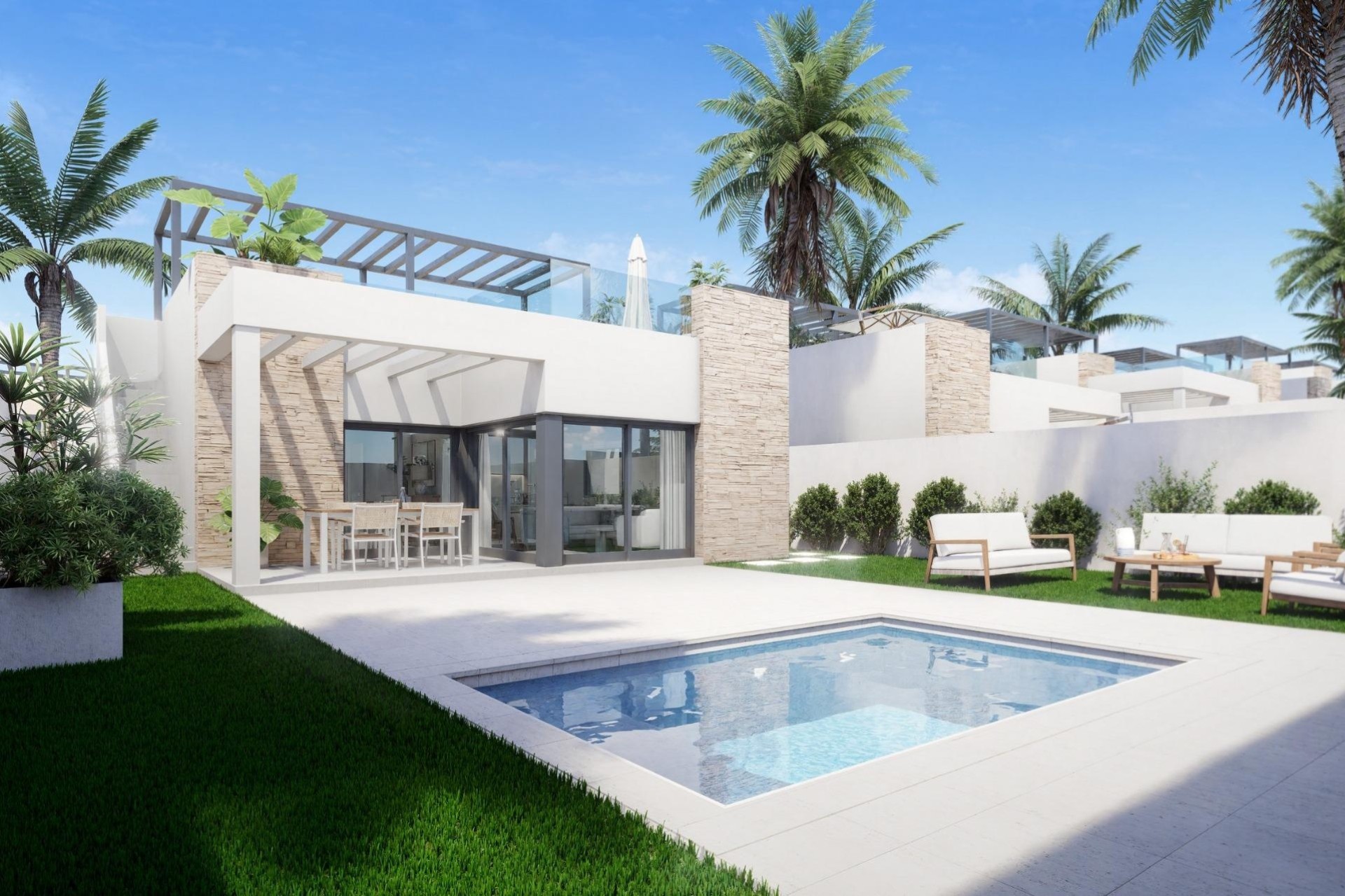 Obra Nueva - Chalet Independiente -
Vera - Valle del Este Golf