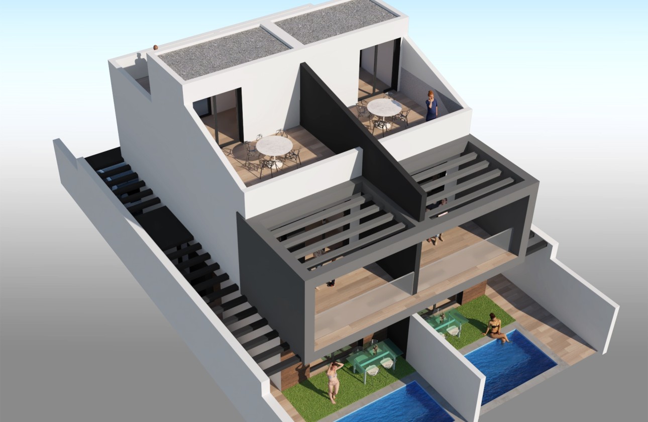 Obra Nueva - Villa adosada -
San Javier