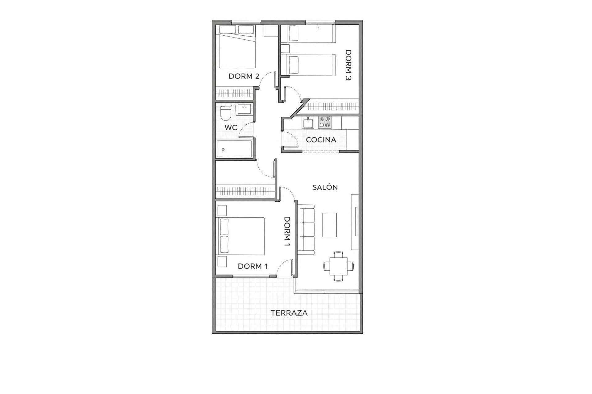 Sale - Apartment Flat -
Dehesa de Campoamor - Altos de campoamor