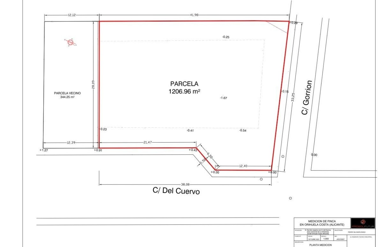 Sale - Plot Land -
Orihuela Costa - La Florida
