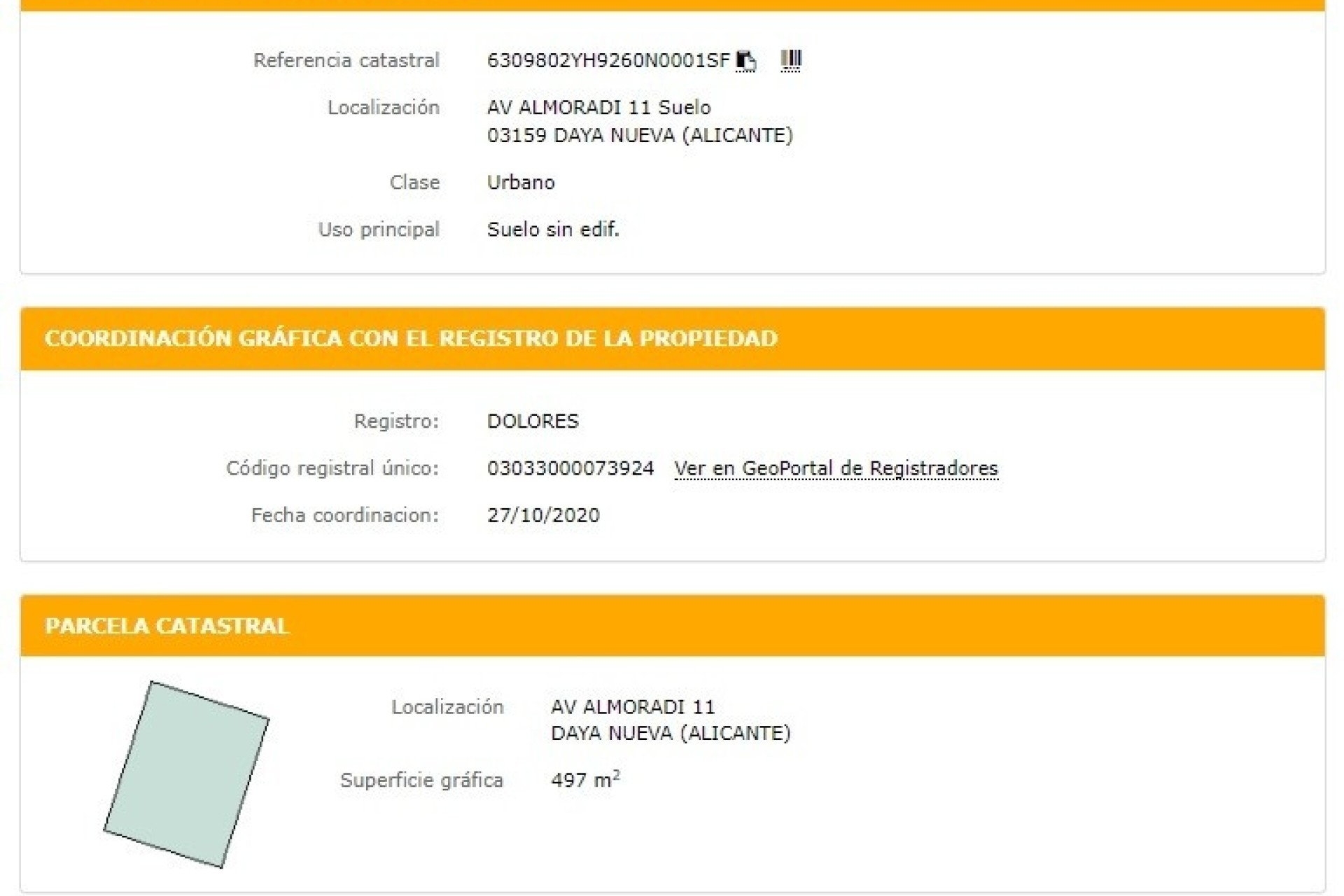 Venta - Parcela / Terreno -
Daya Nueva