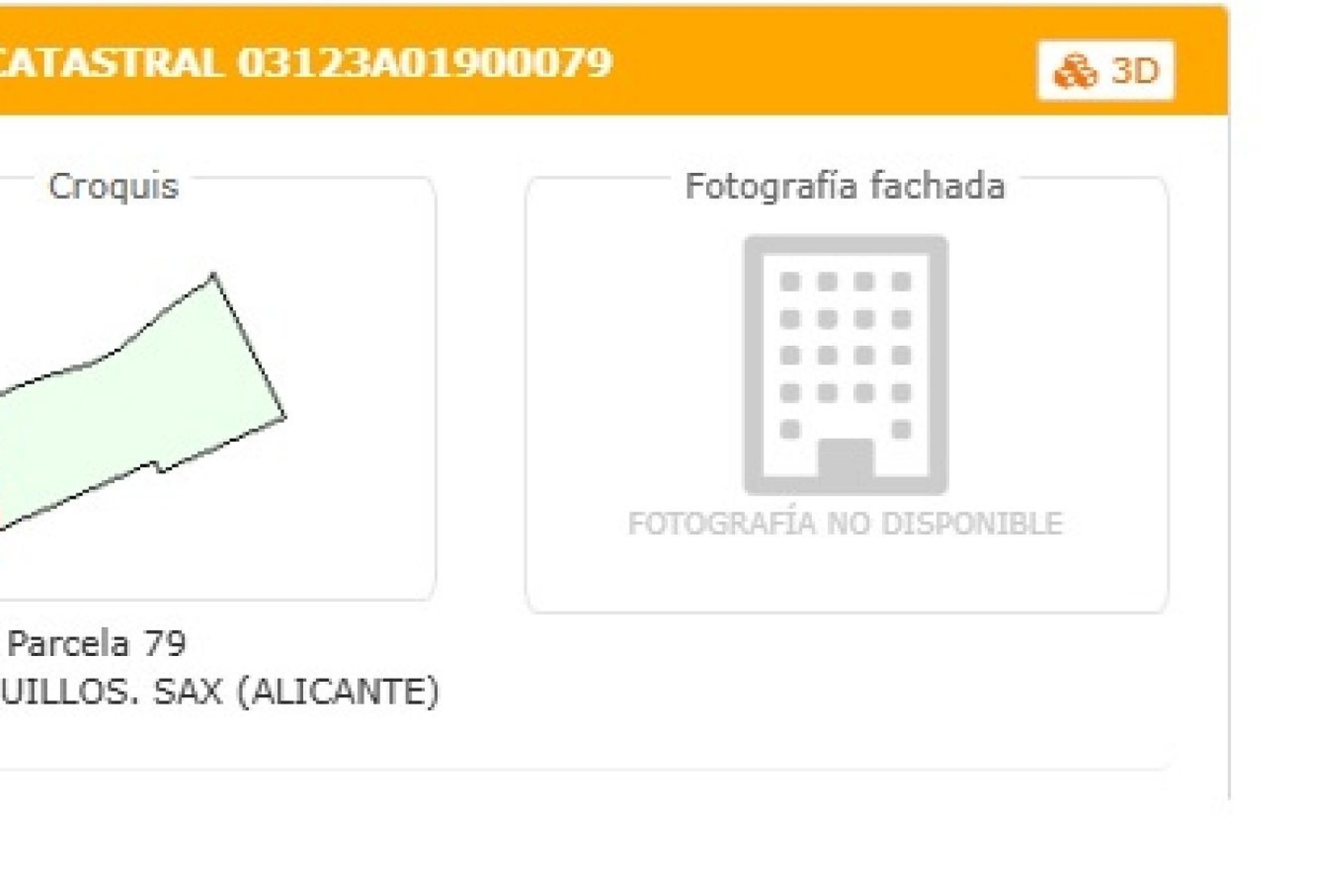 Venta - Parcela / Terreno -
Sax - SAX