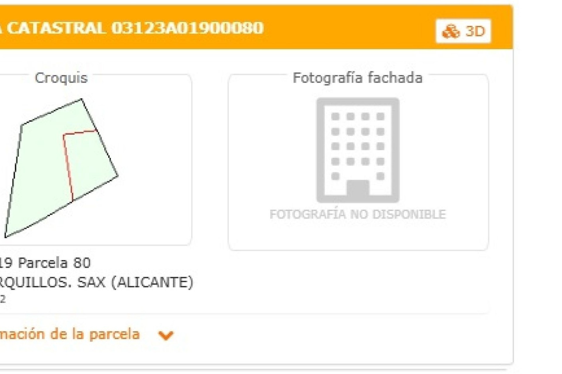 Venta - Parcela / Terreno -
Sax - SAX