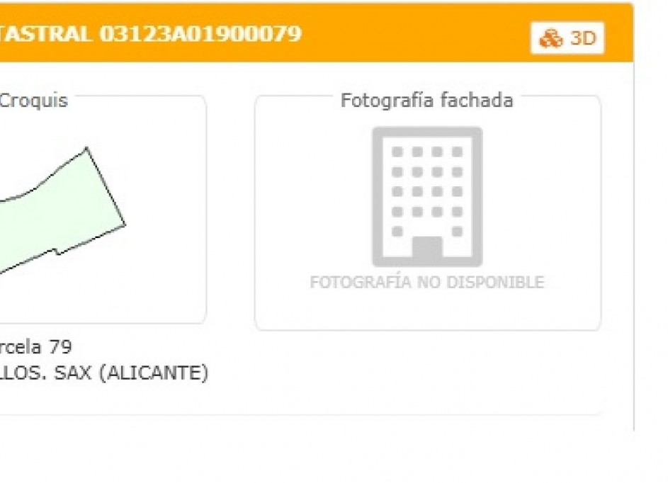 Venta - Parcela Terreno -
SAX